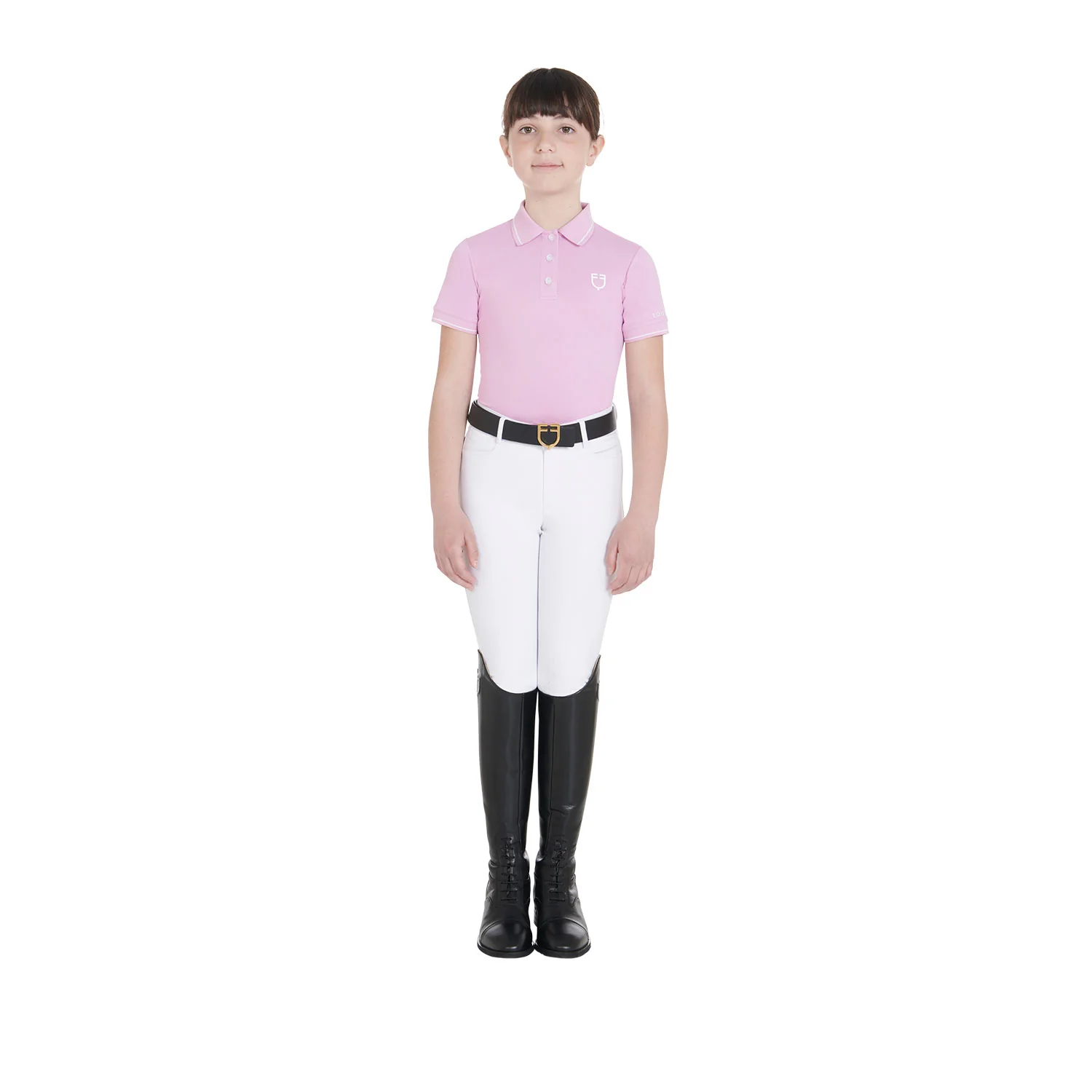 Equestro Kids' Slim Fit Polo Shirt In Antibacterial Technical Fabric - Image 23