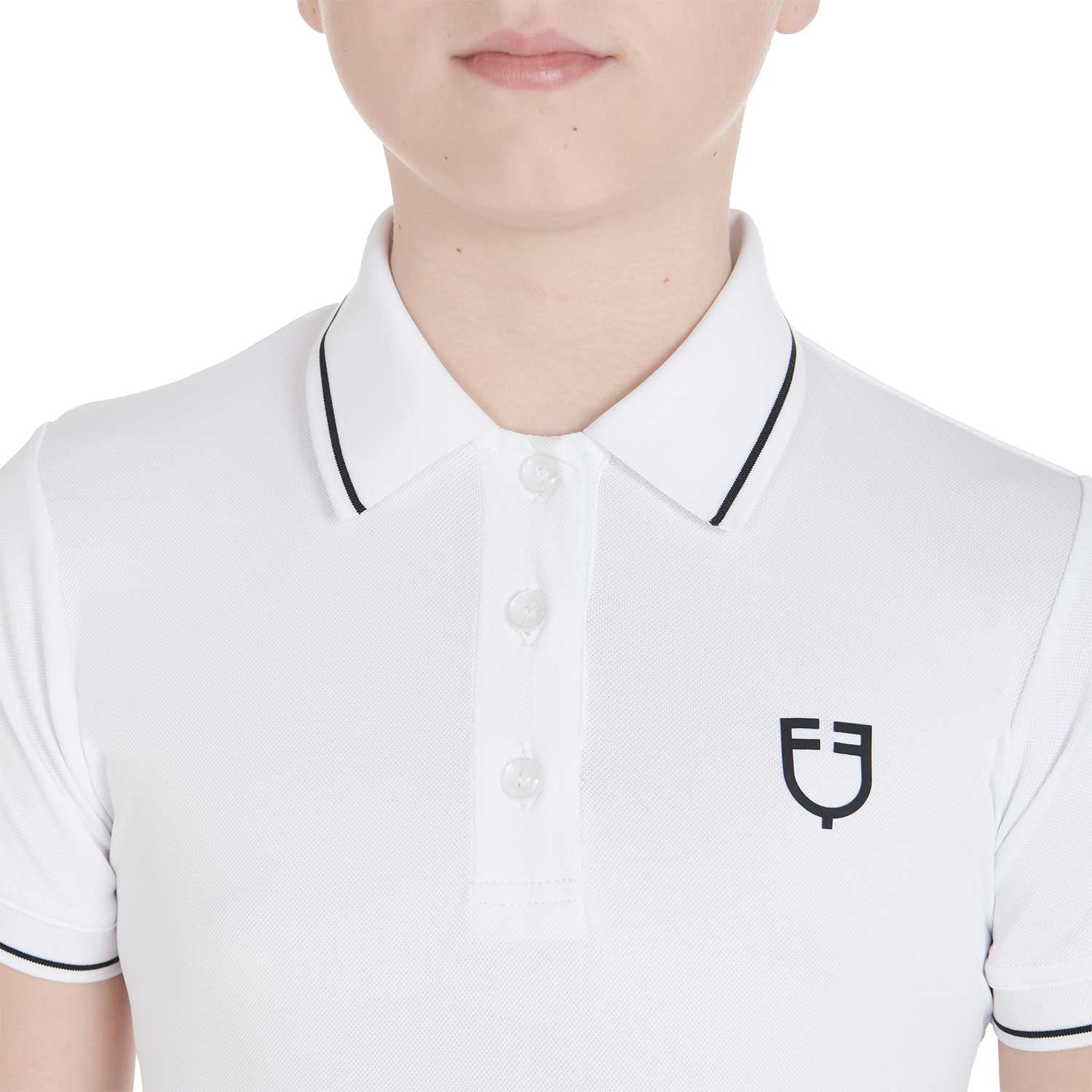 Equestro Kids' Slim Fit Polo Shirt In Antibacterial Technical Fabric - Image 25