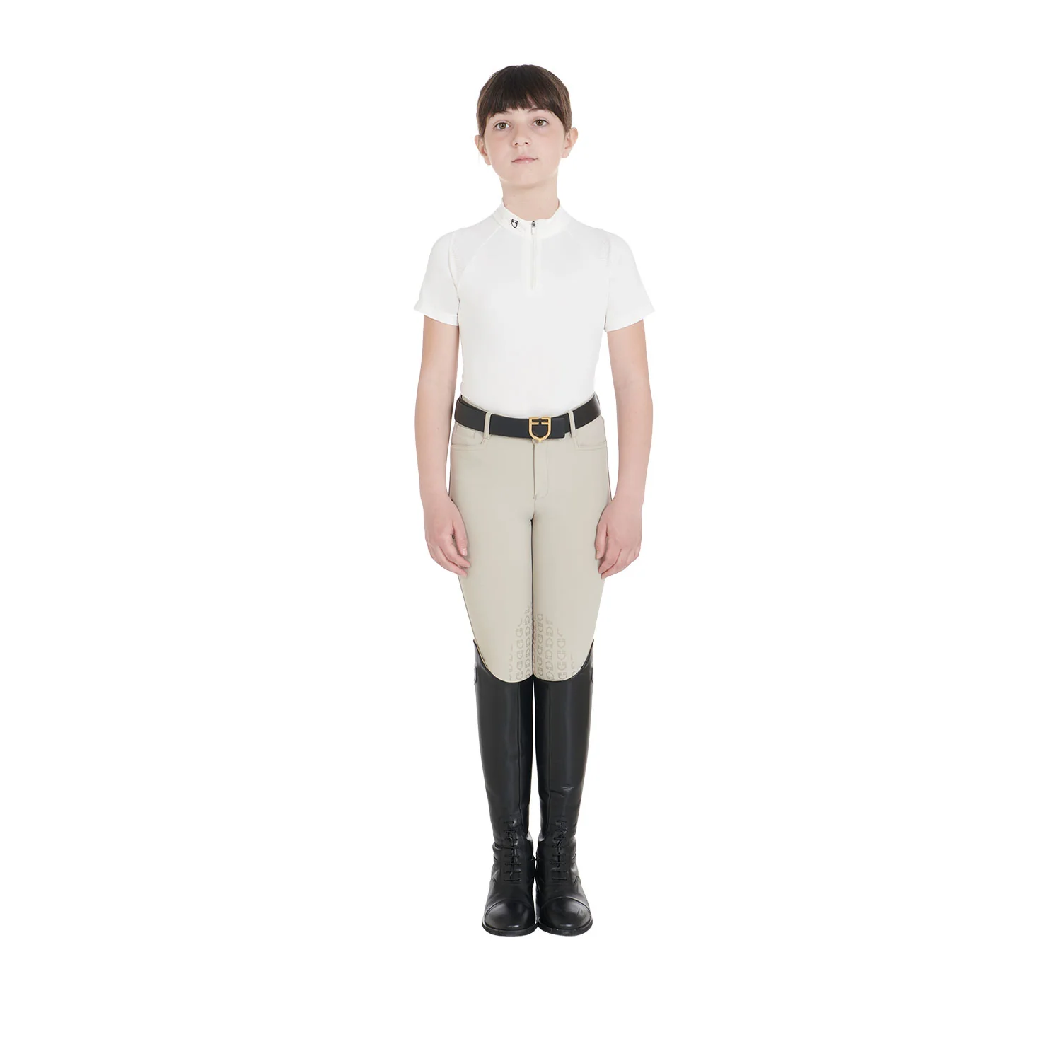 Equestro Kids' Slim Fit Training Polo Shirt High Performance - Image 42