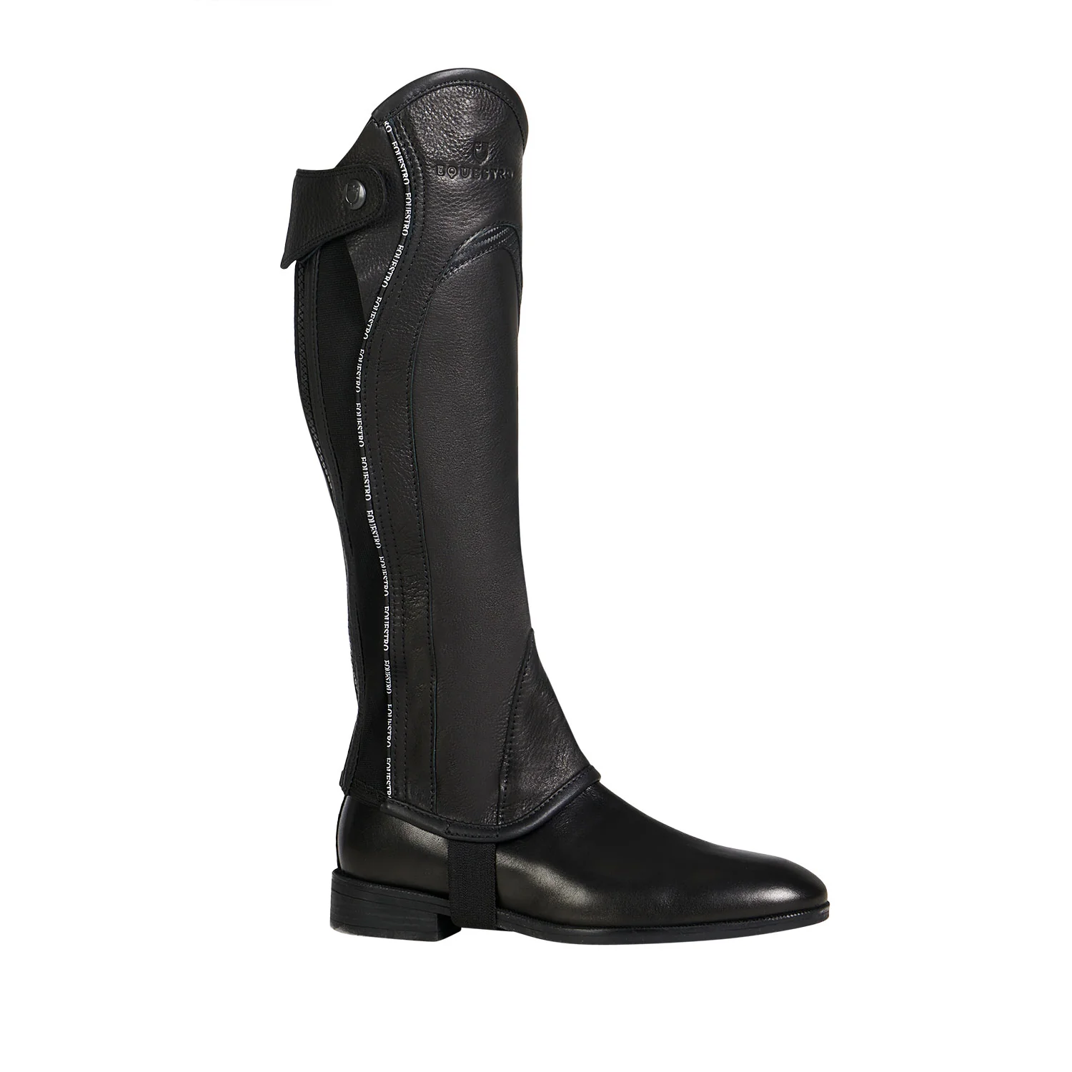 Equestro Kids' Soft Leather Gaiters With Elastic Band - Image 3