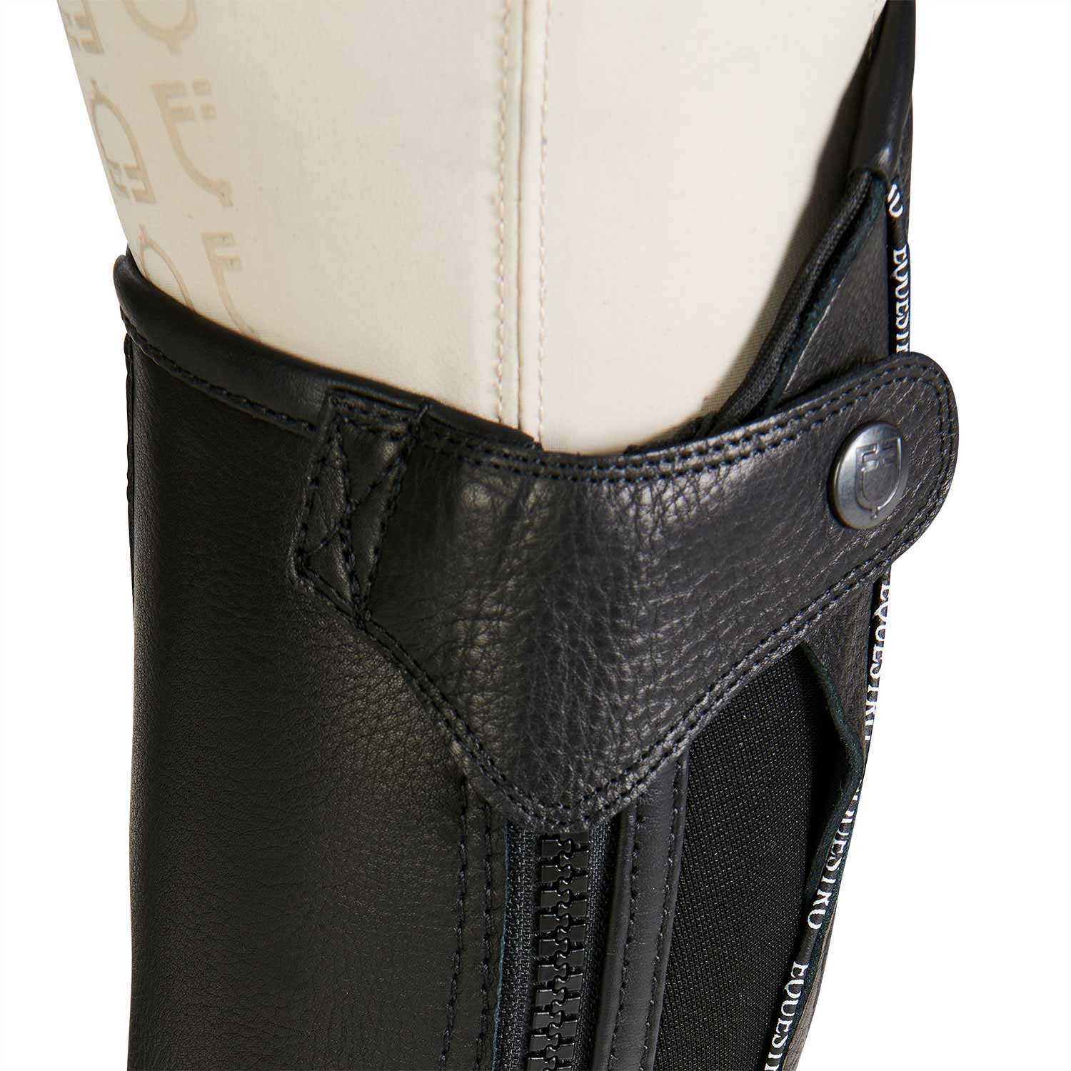 Equestro Kids' Soft Leather Gaiters With Elastic Band - Image 7