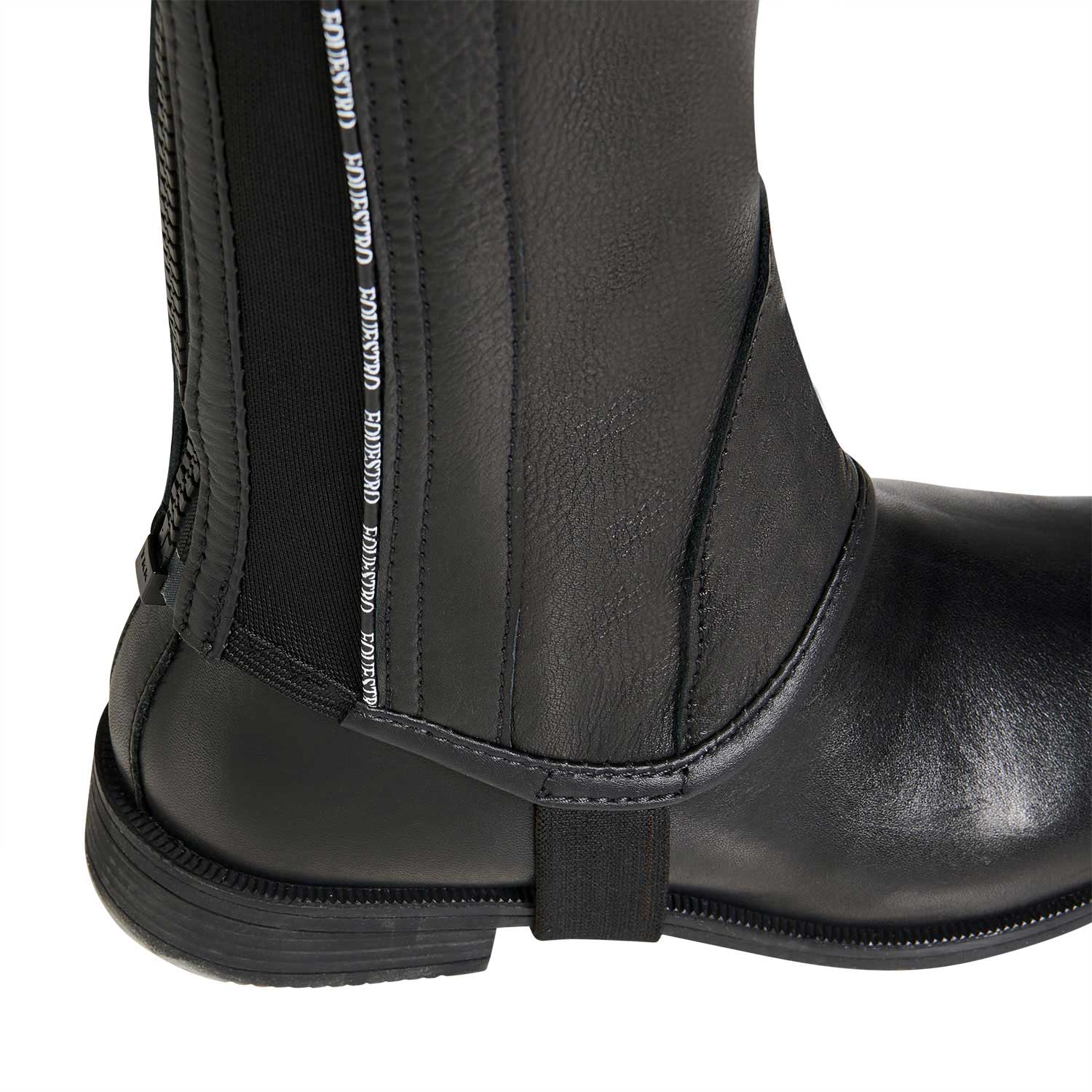 Equestro Kids' Soft Leather Gaiters With Elastic Band - Image 9