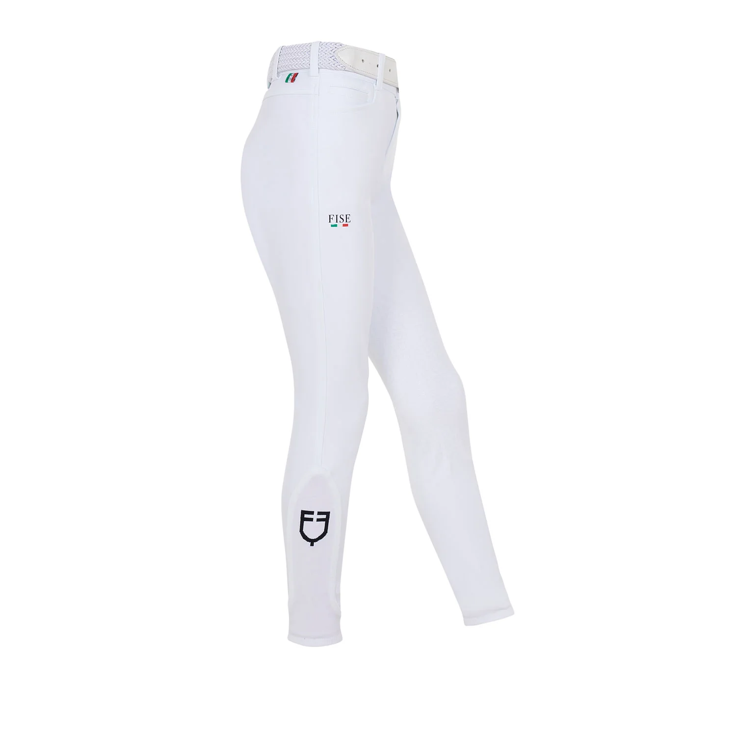 Equestro Kids' Unisex Knee Grip Breeches Equestro X Fise - Image 10