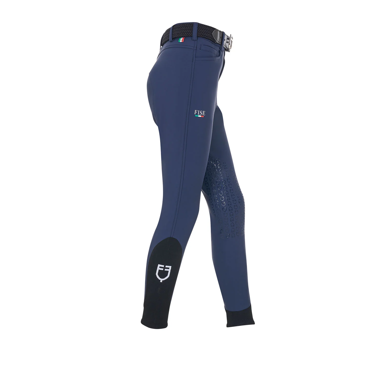 Equestro Kids' Unisex Knee Grip Breeches Equestro X Fise - Image 2