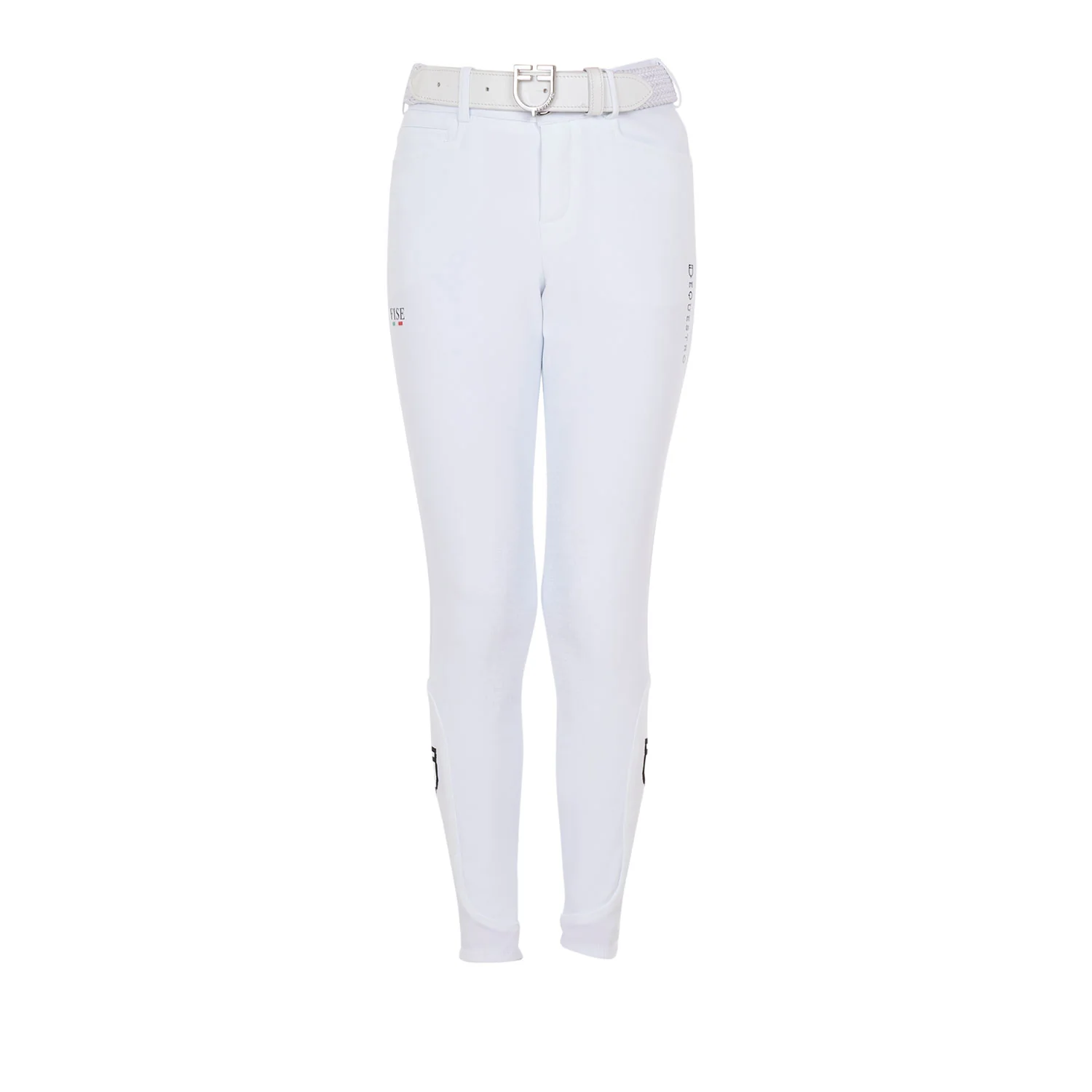 Equestro Kids' Unisex Knee Grip Breeches Equestro X Fise - Image 9