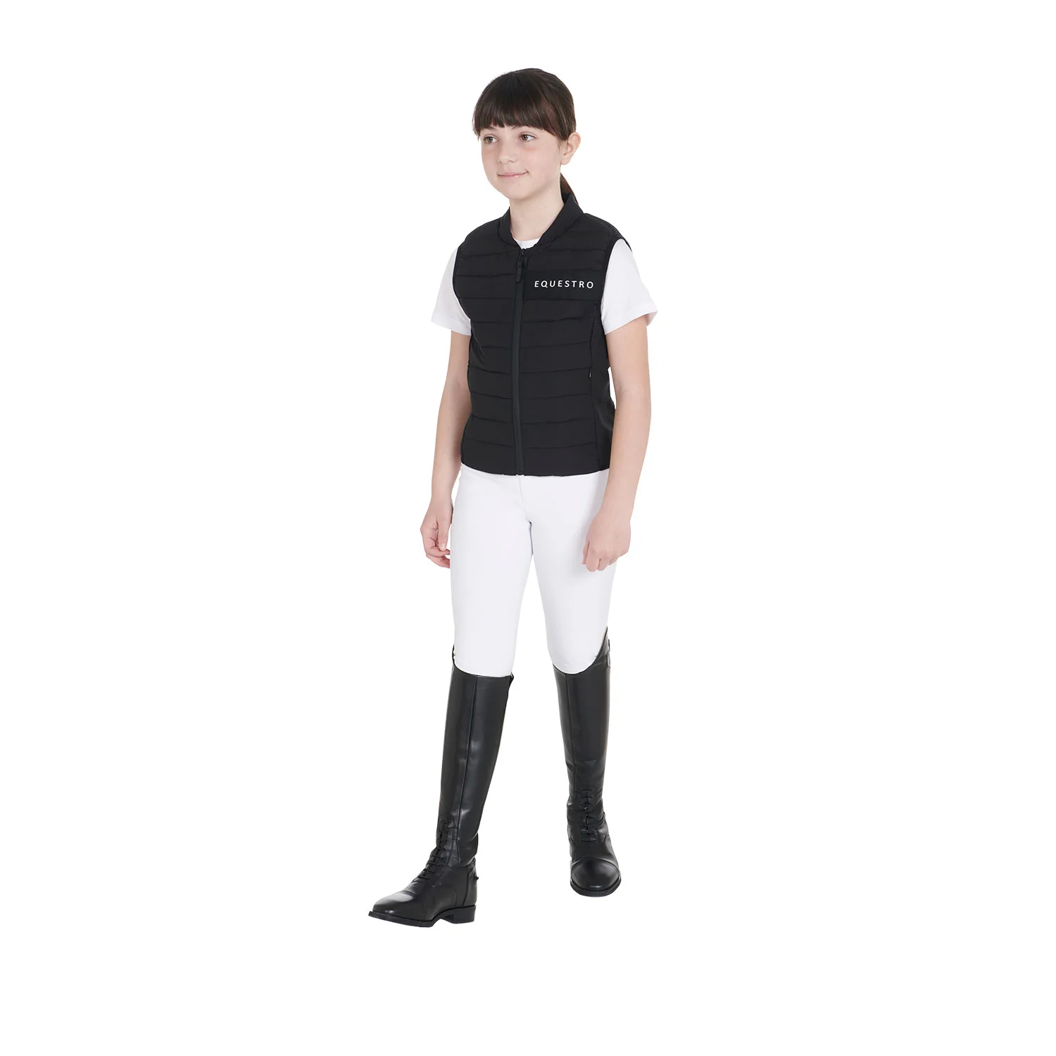 Equestro Kids' Vest In Technical Fabric - Image 8