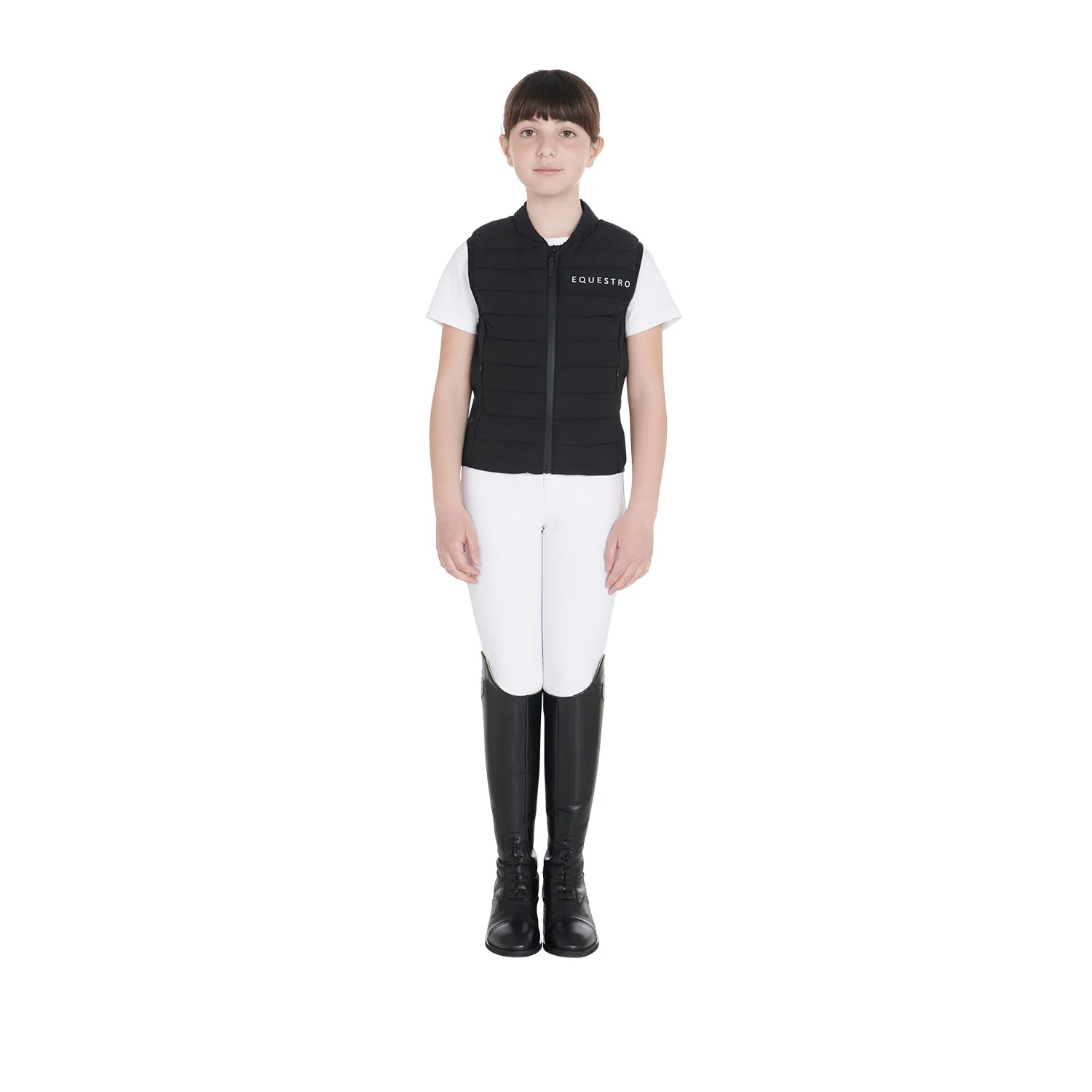 Equestro Kids' Vest In Technical Fabric - Image 9