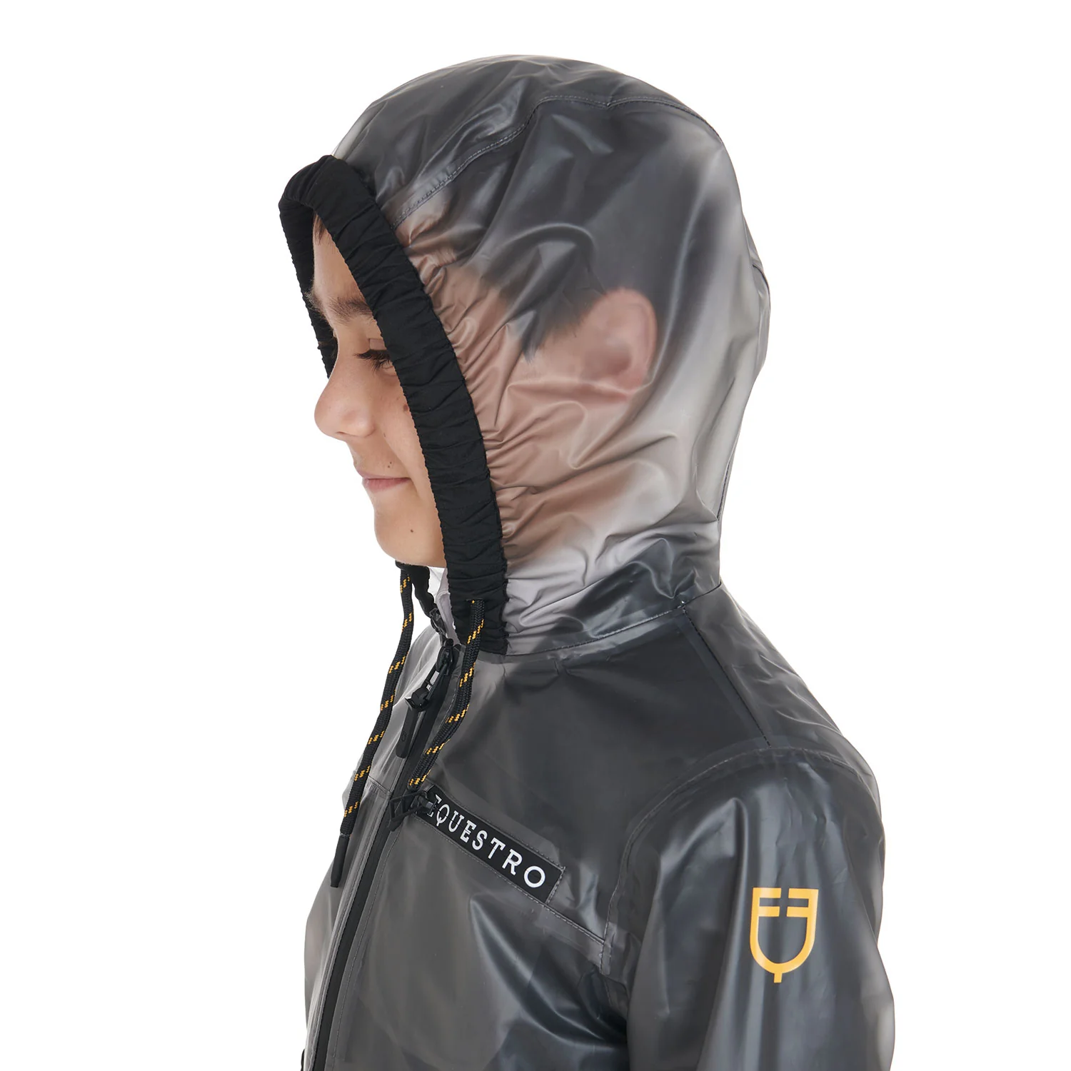 Equestro Kids' Windproof Zip Hooded Raincoat - Image 4