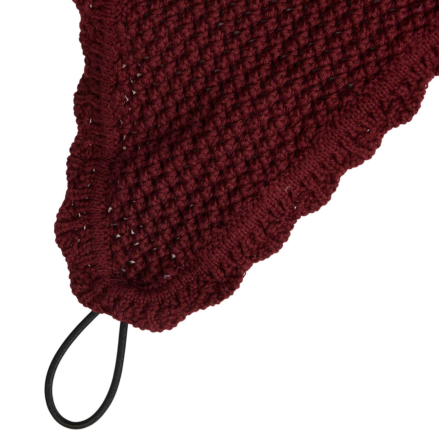 Equestro Knitted Fly Veil With Elastic Front Strap - Image 3