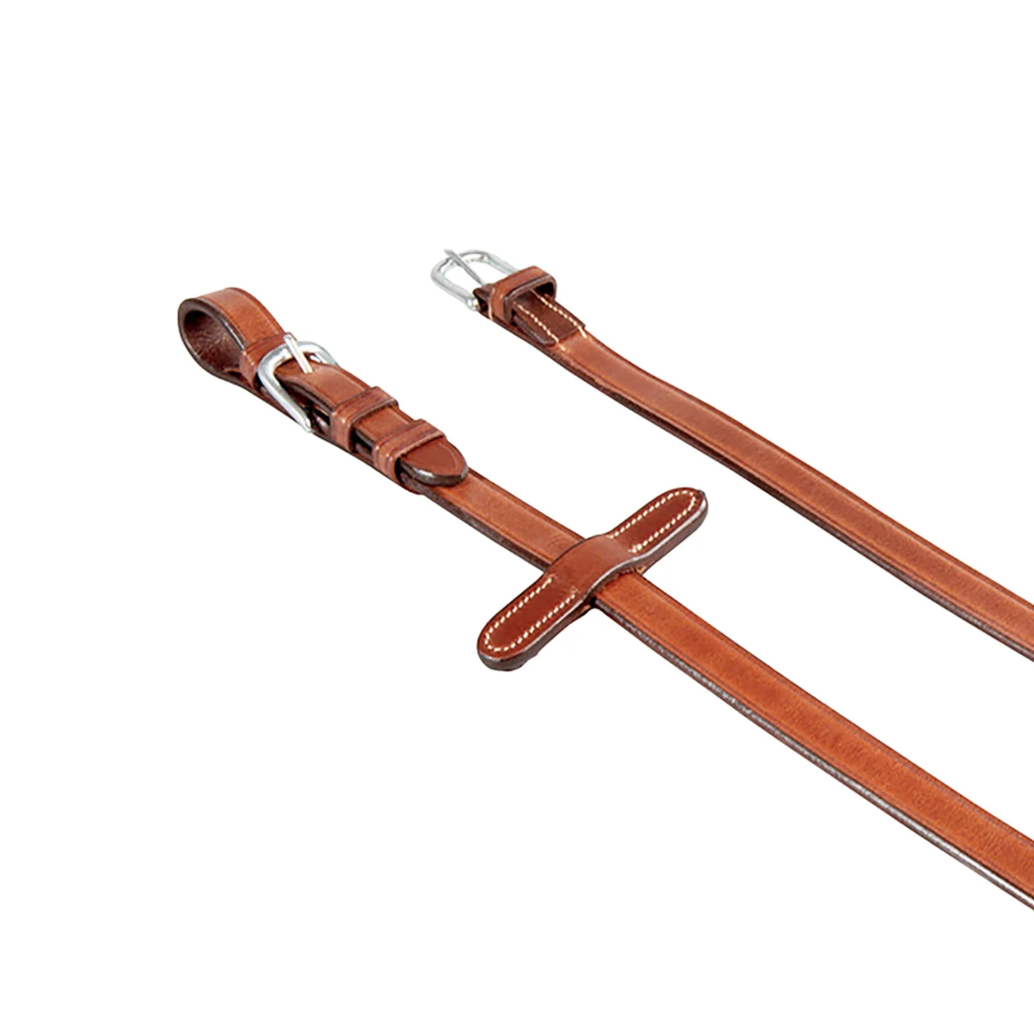 Equestro Leather And Rubber Reins For English Bridle - Image 4