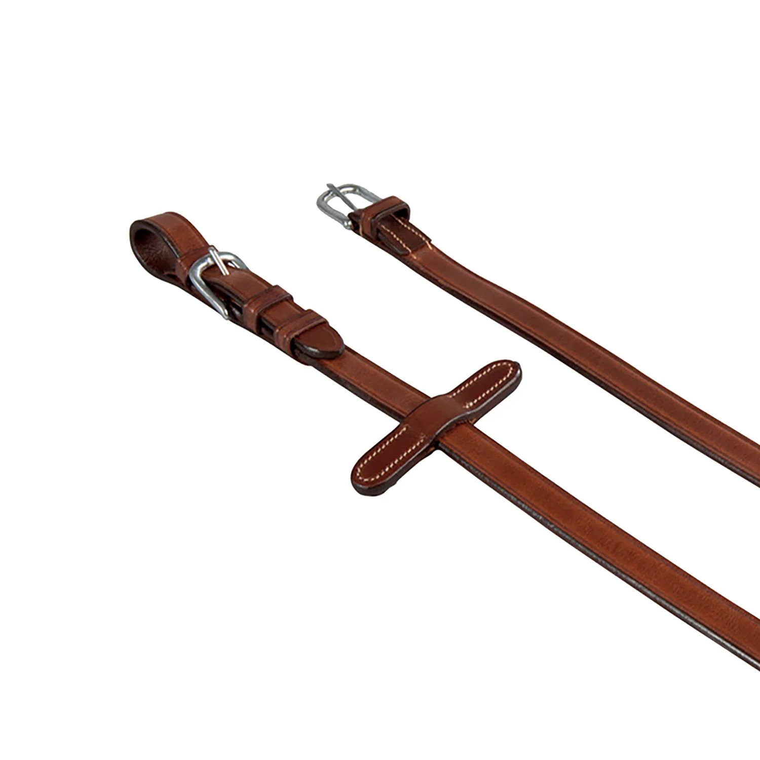 Equestro Leather And Rubber Reins For English Bridle - Image 6