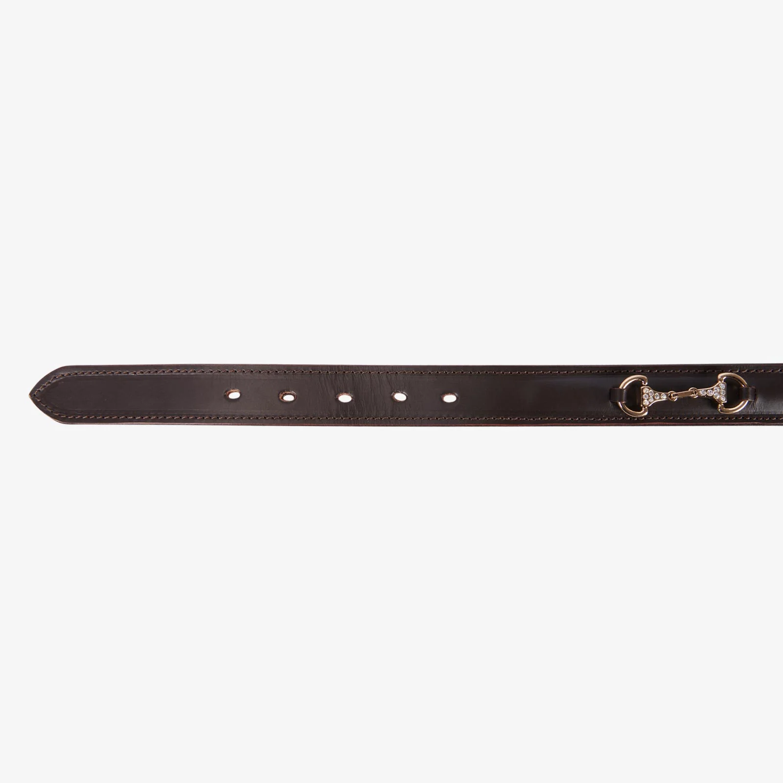 Equestro Leather Belt With Snaffle Bits And Rhinestones - Image 14