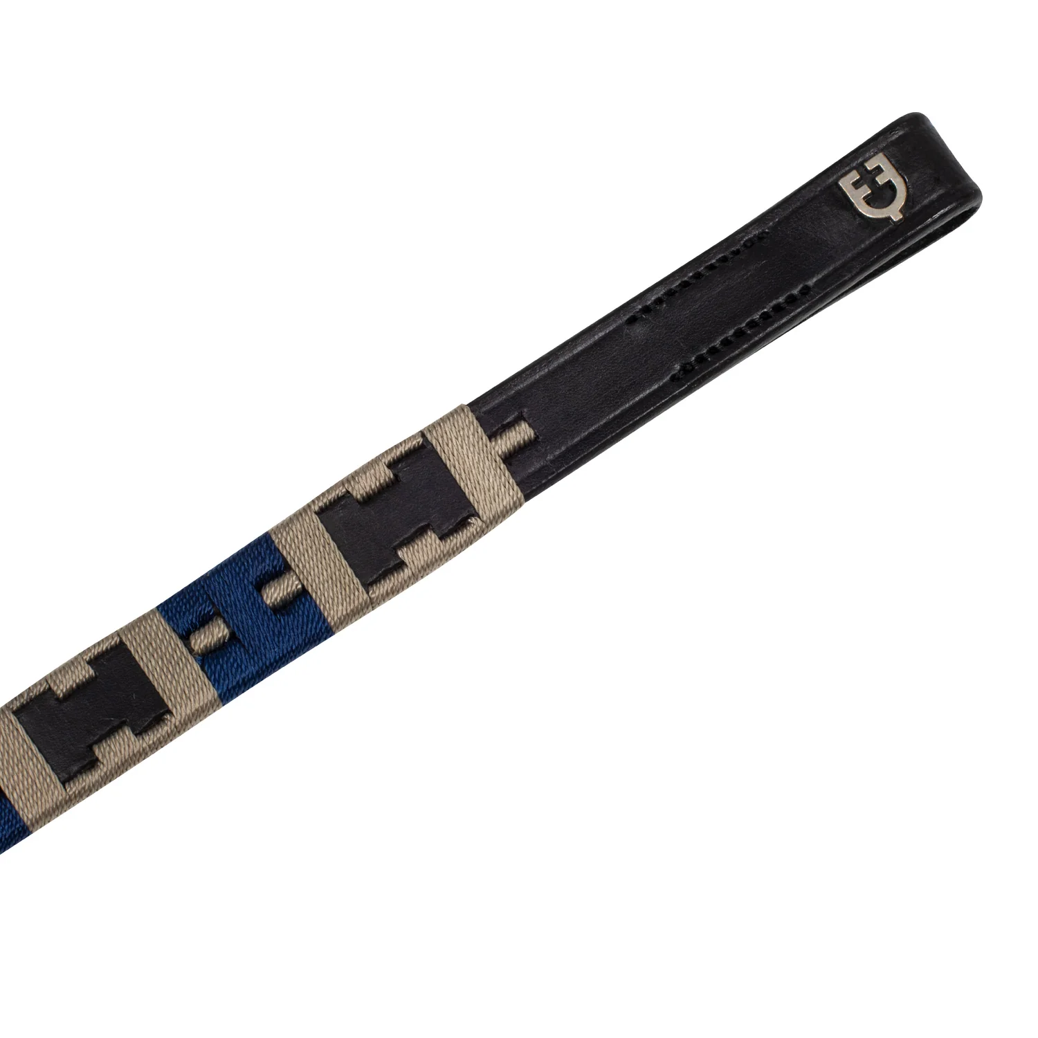 Equestro Leather Browband With Geometric Pattern - Image 2