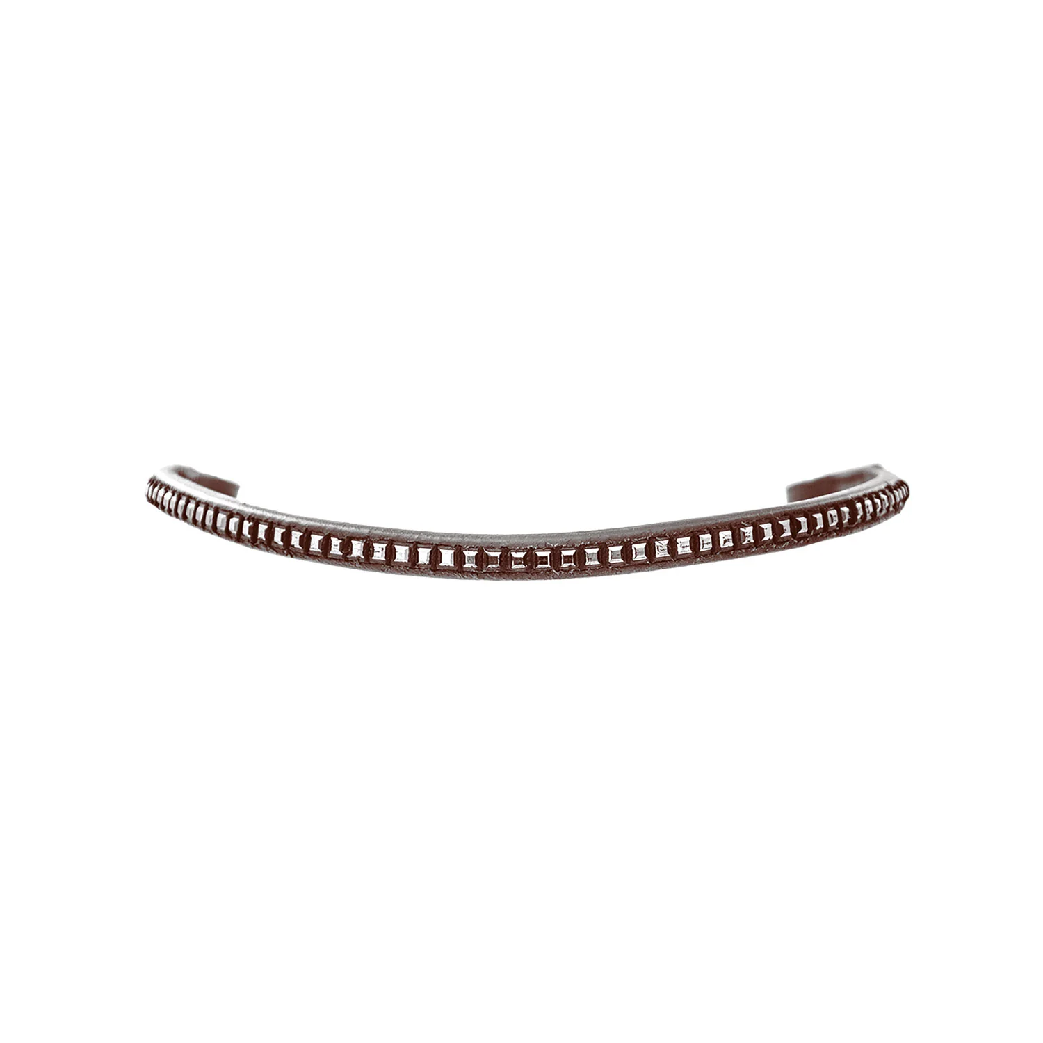 Equestro Leather Browband With Silver Clincher - Image 3