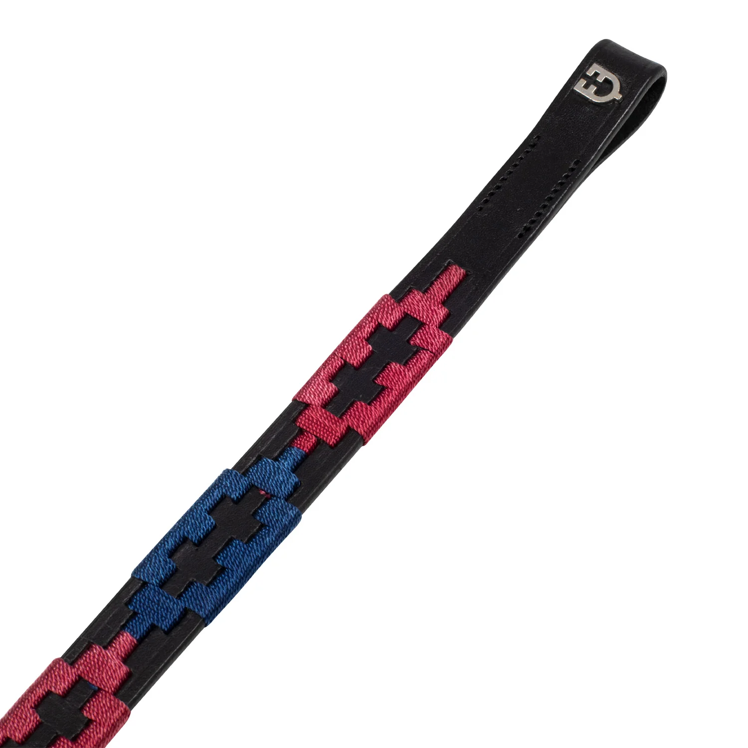 Equestro Leather Browband With Two-Tone Decorations - Image 2