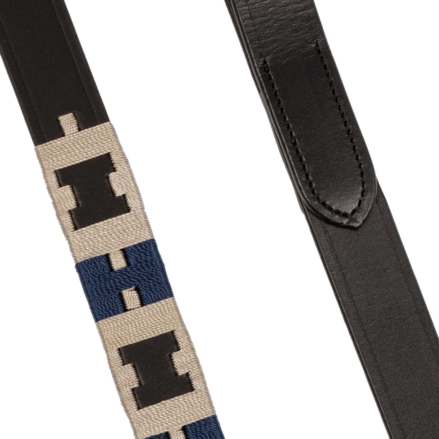 Equestro Leather Dog Leash With Geometric Pattern - Image 3