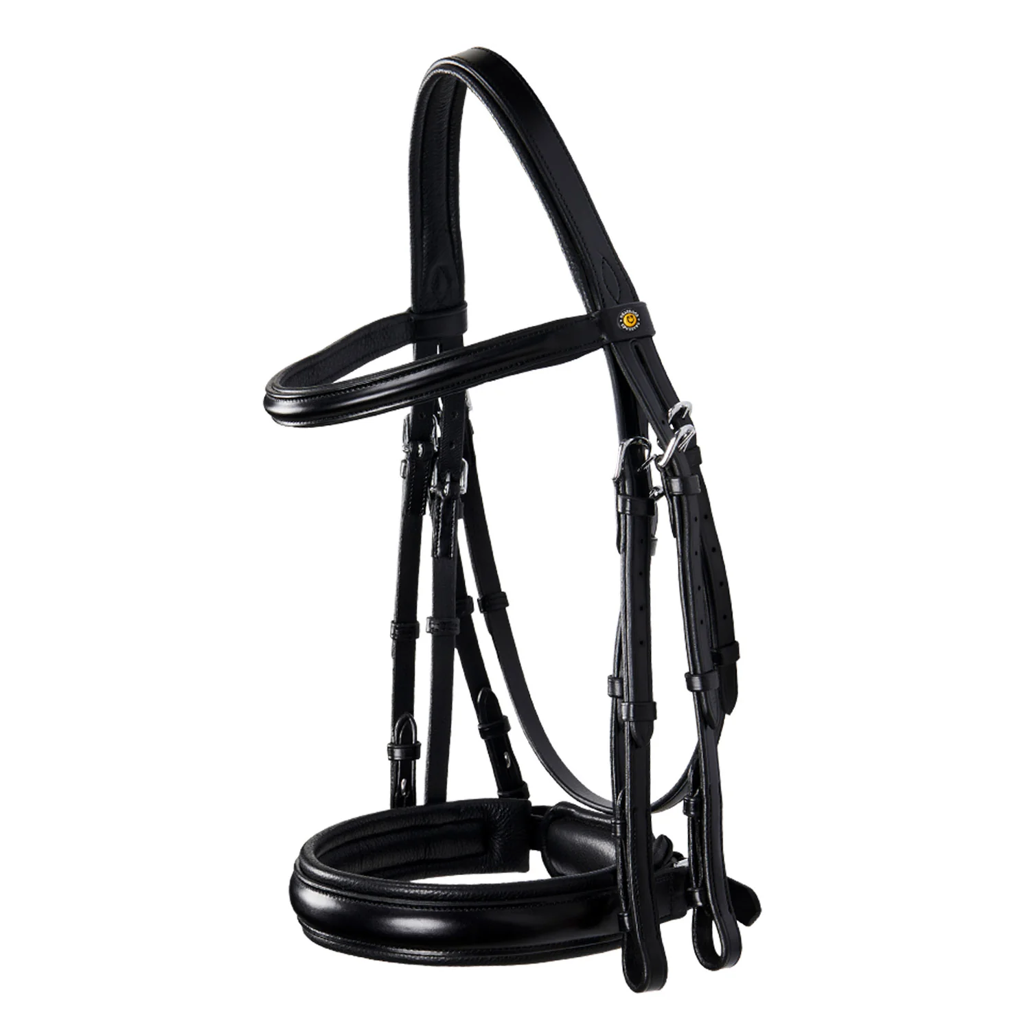 Equestro Leather Dressage Bridle Without Reins