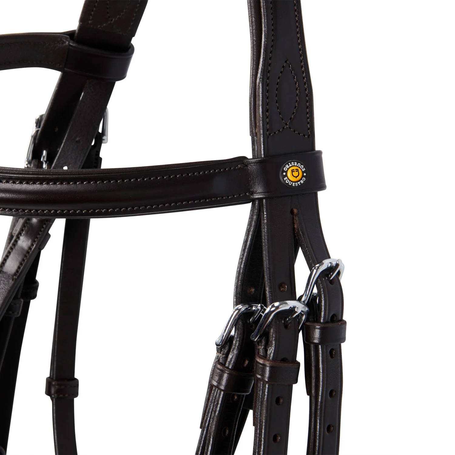 Equestro Leather Dressage Bridle Without Reins - Image 10
