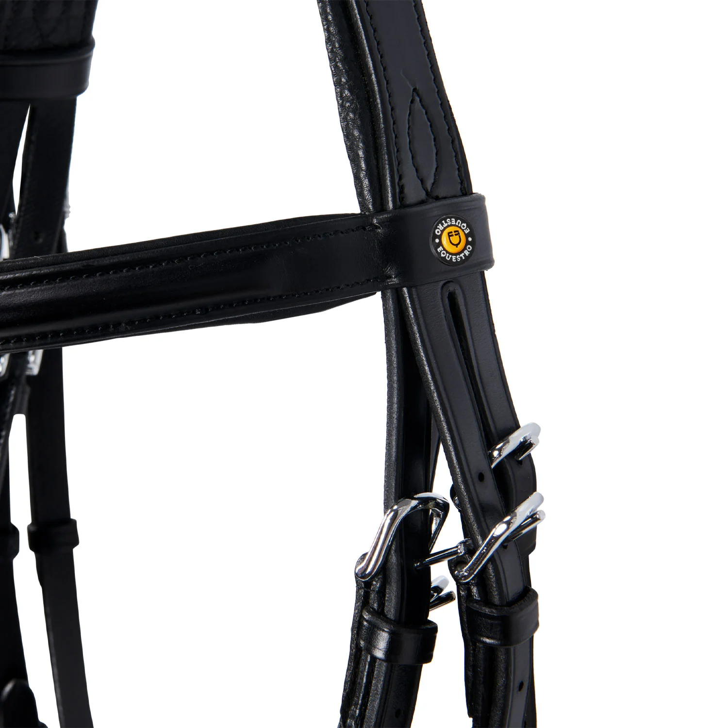 Equestro Leather Dressage Bridle Without Reins - Image 3