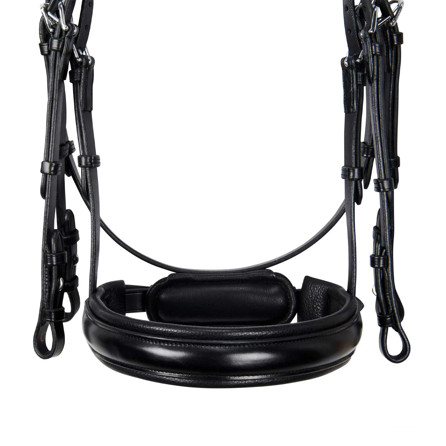 Equestro Leather Dressage Bridle Without Reins - Image 5