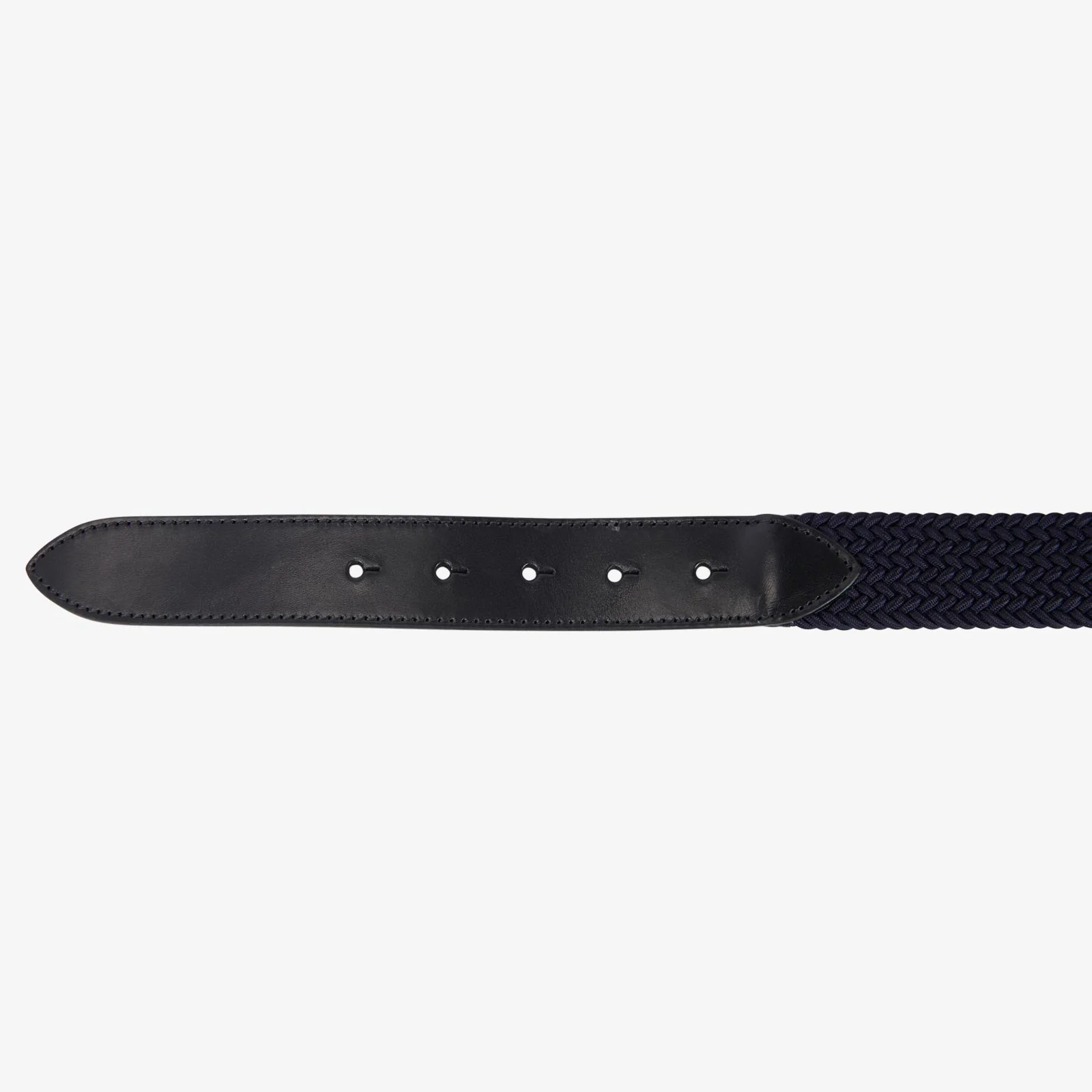 Equestro Leather Elastic Belt With Logoed Buckle - Image 4