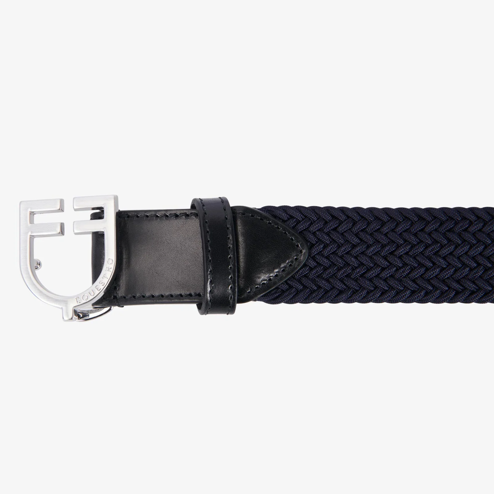Equestro Leather Elastic Belt With Logoed Buckle - Image 5