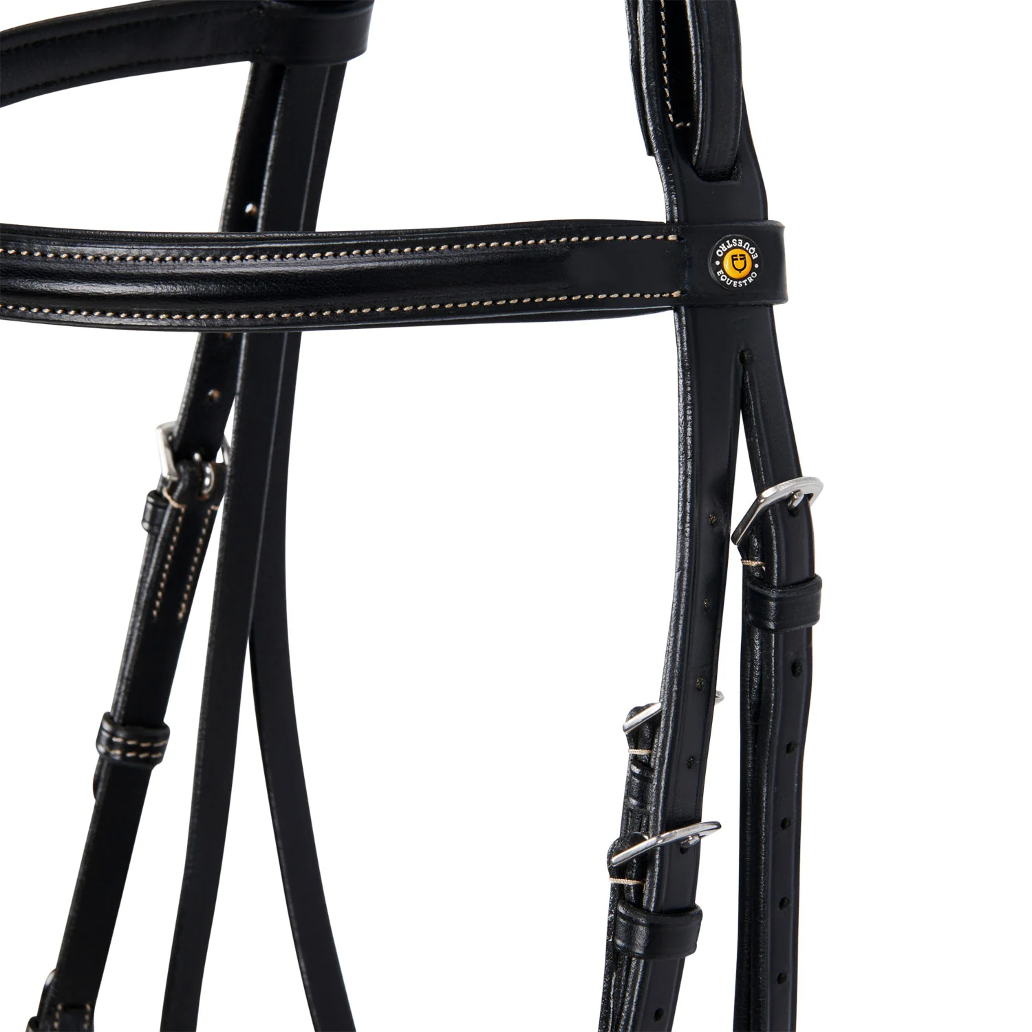 Equestro Leather English Bridle With Embroideries New - Image 4