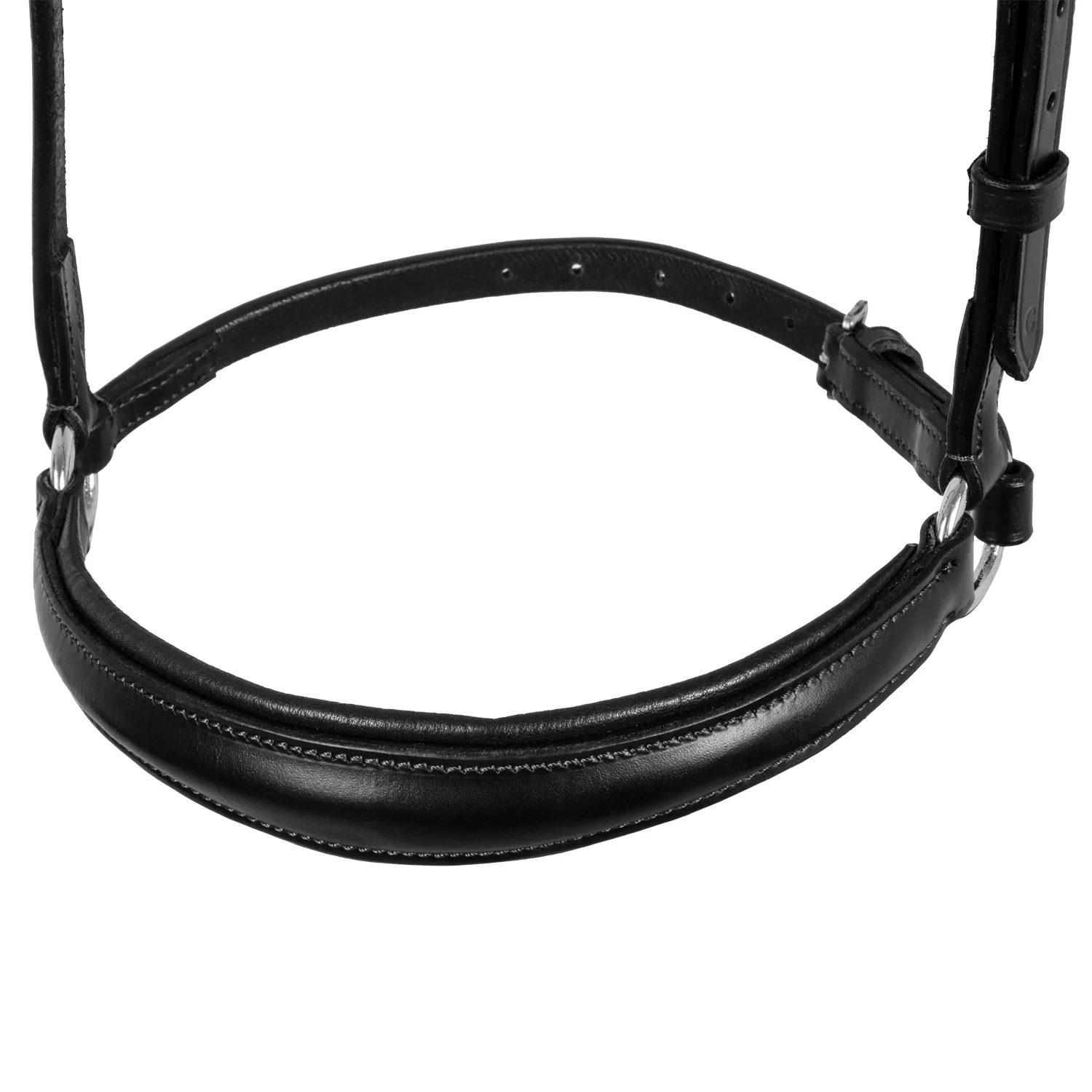 Equestro Leather German Style Noseband Bridle - Image 3