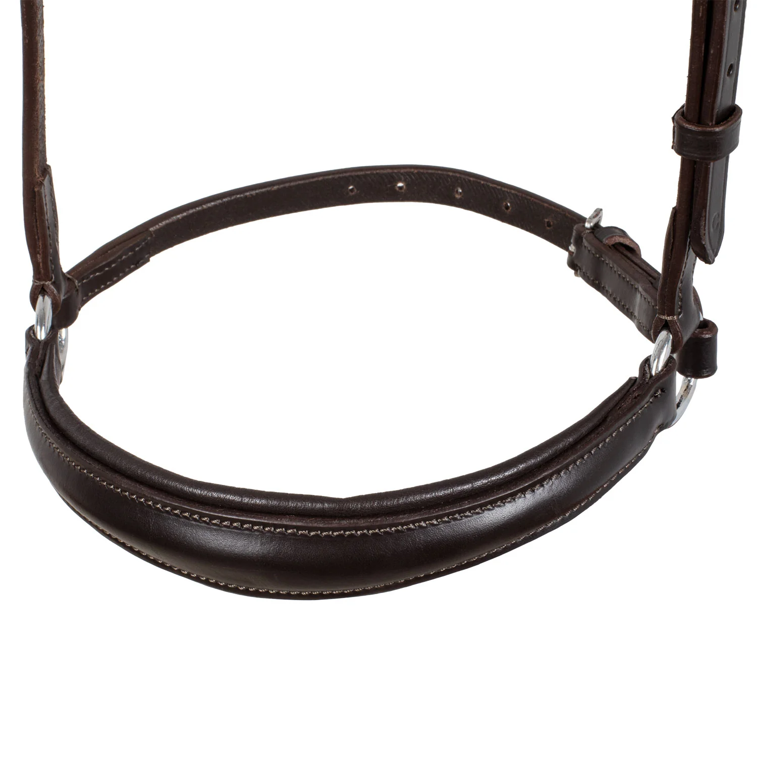 Equestro Leather German Style Noseband Bridle - Image 7