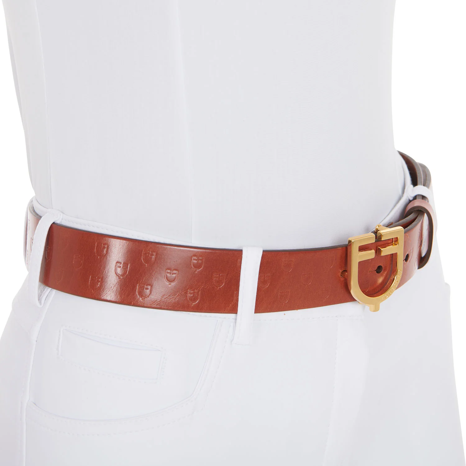Equestro Leather Logo Belt With Logoed Buckle - Image 10