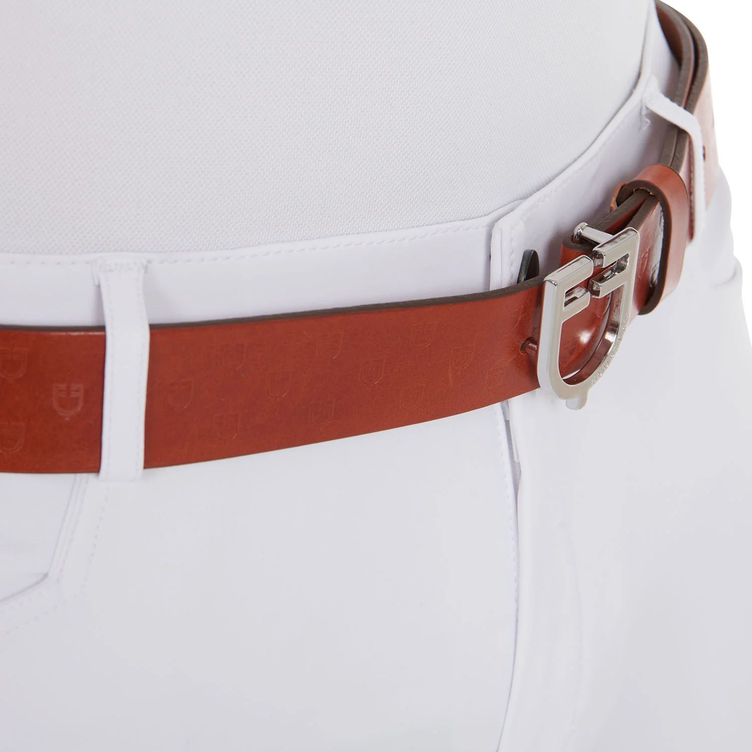 Equestro Leather Logo Belt With Logoed Buckle - Image 20