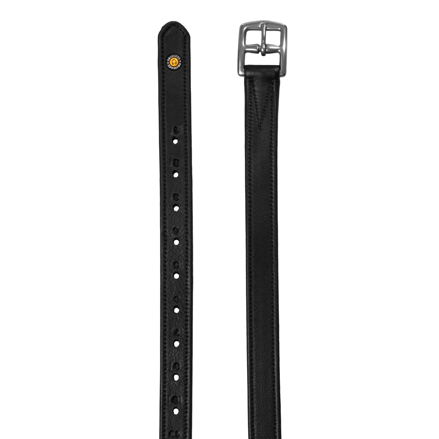 Equestro Leather Stirrup Leathers With Numbered Holes - Image 3