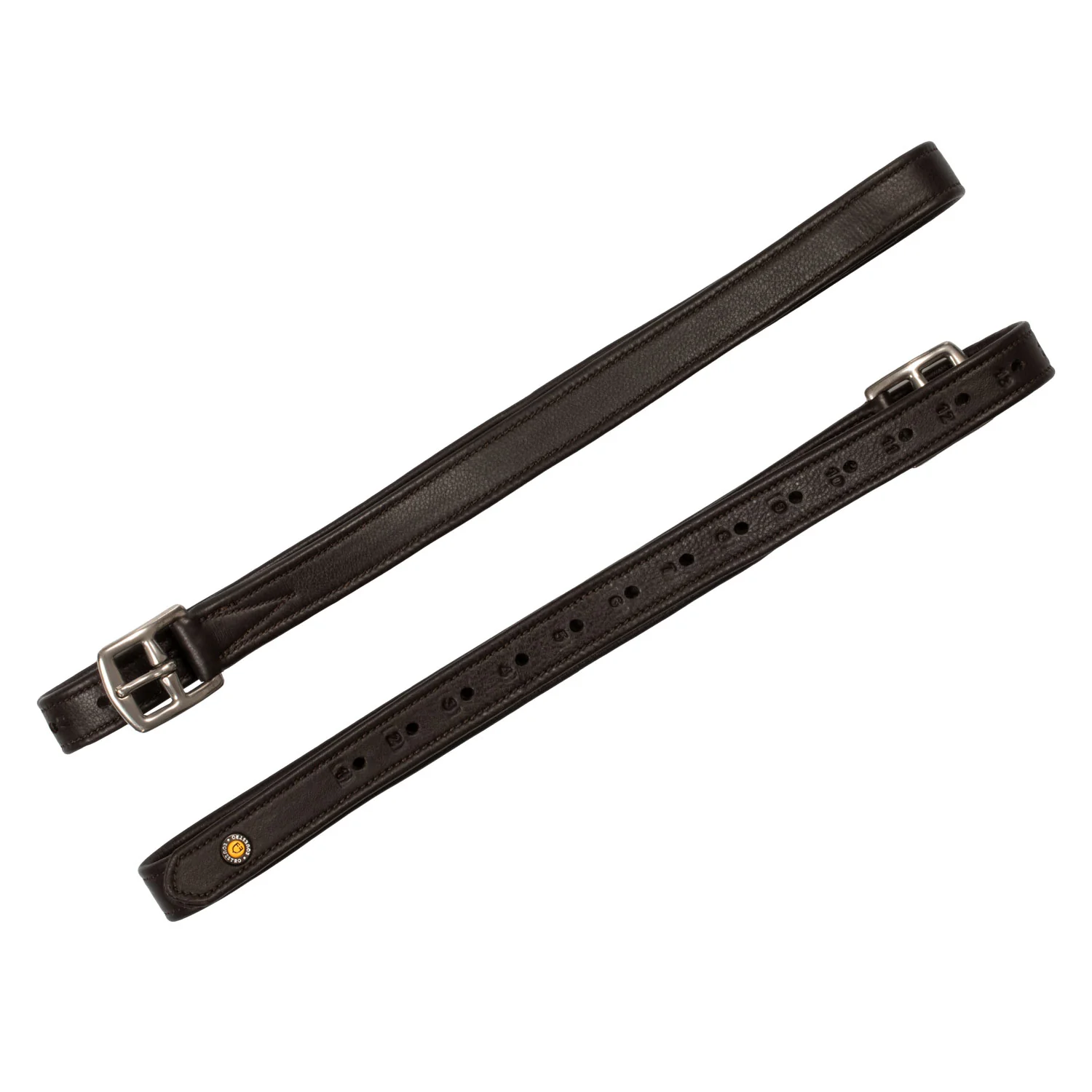 Equestro Leather Stirrup Leathers With Numbered Holes - Image 7