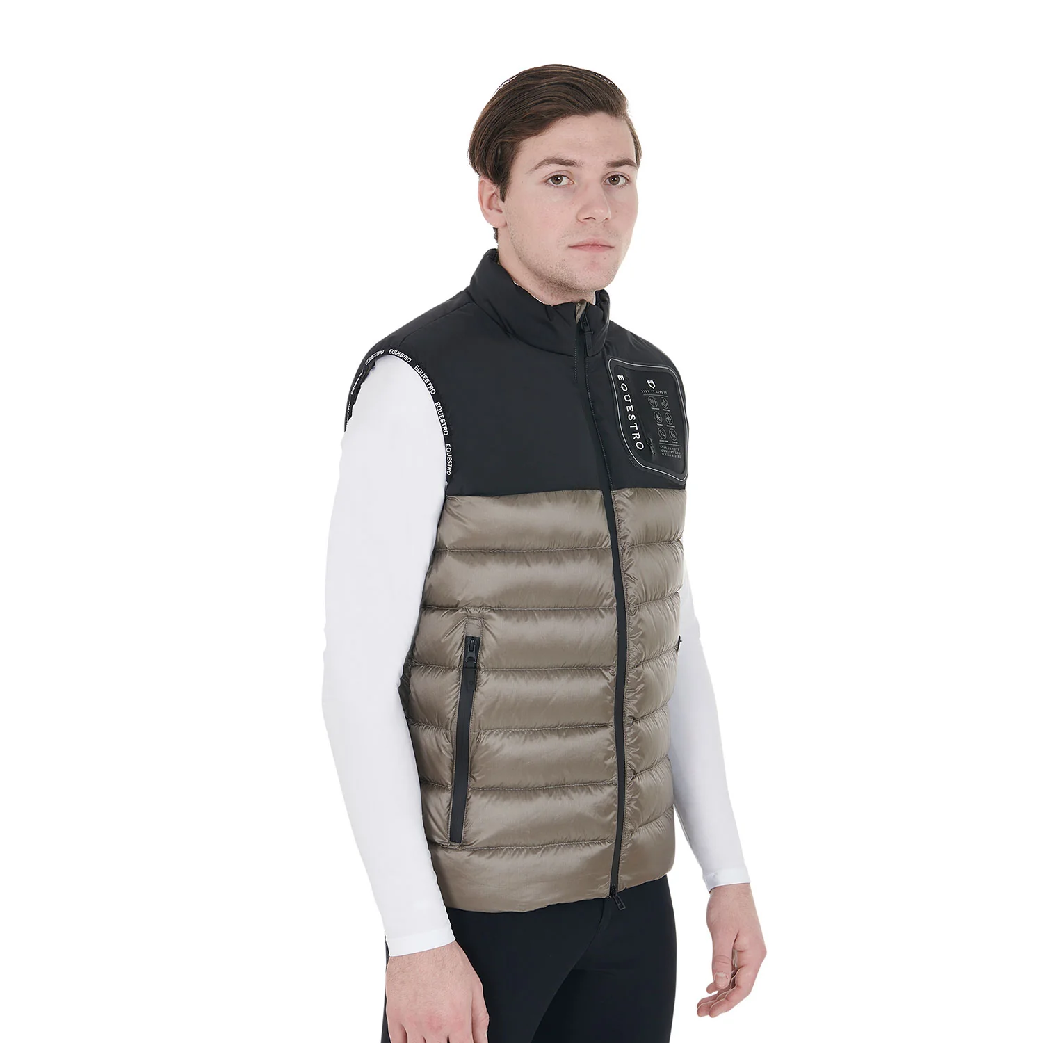Equestro Men's Bi-Material Vest Silicone Patch - Image 4