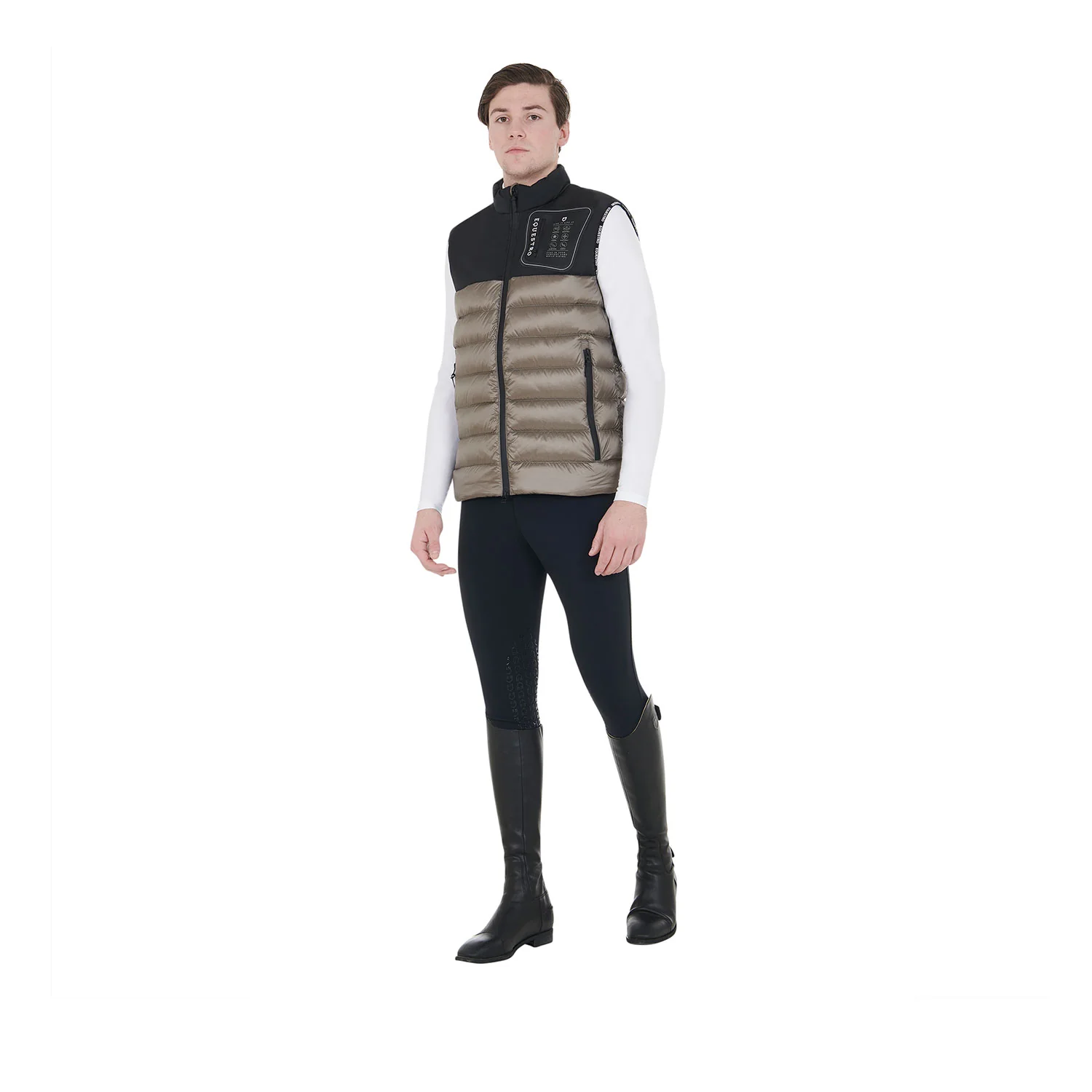 Equestro Men's Bi-Material Vest Silicone Patch - Image 6