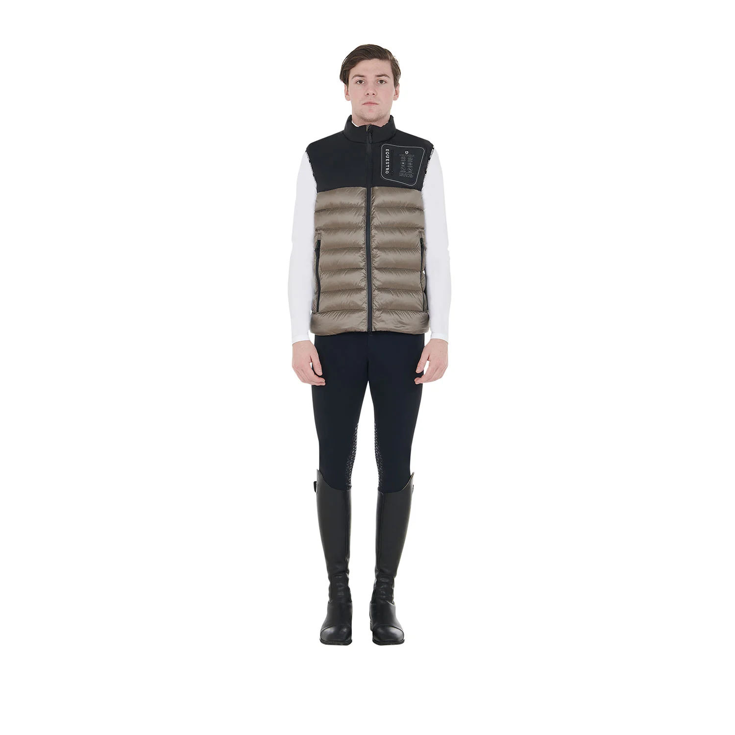 Equestro Men's Bi-Material Vest Silicone Patch - Image 7