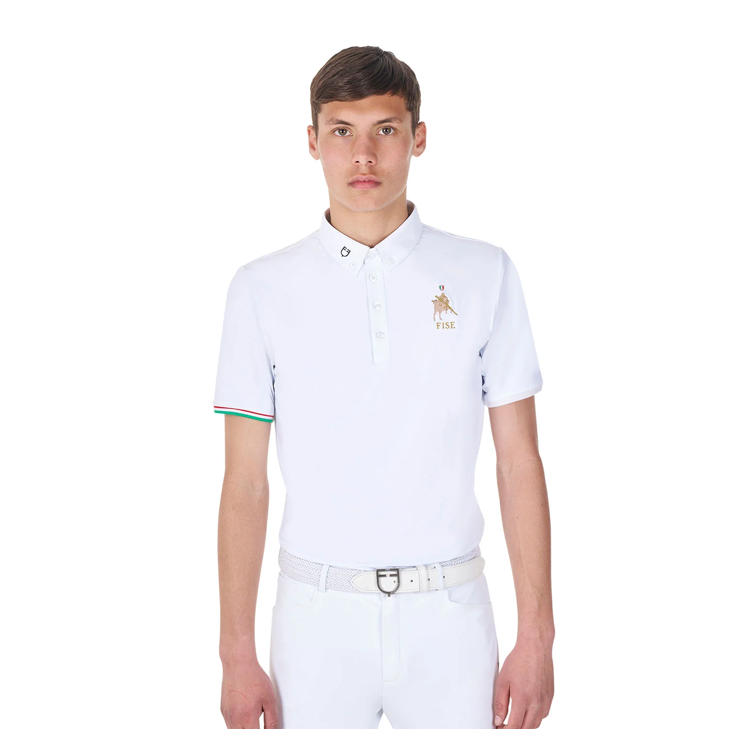 Equestro Men's Competition Polo Shirt Equestro X Fise
