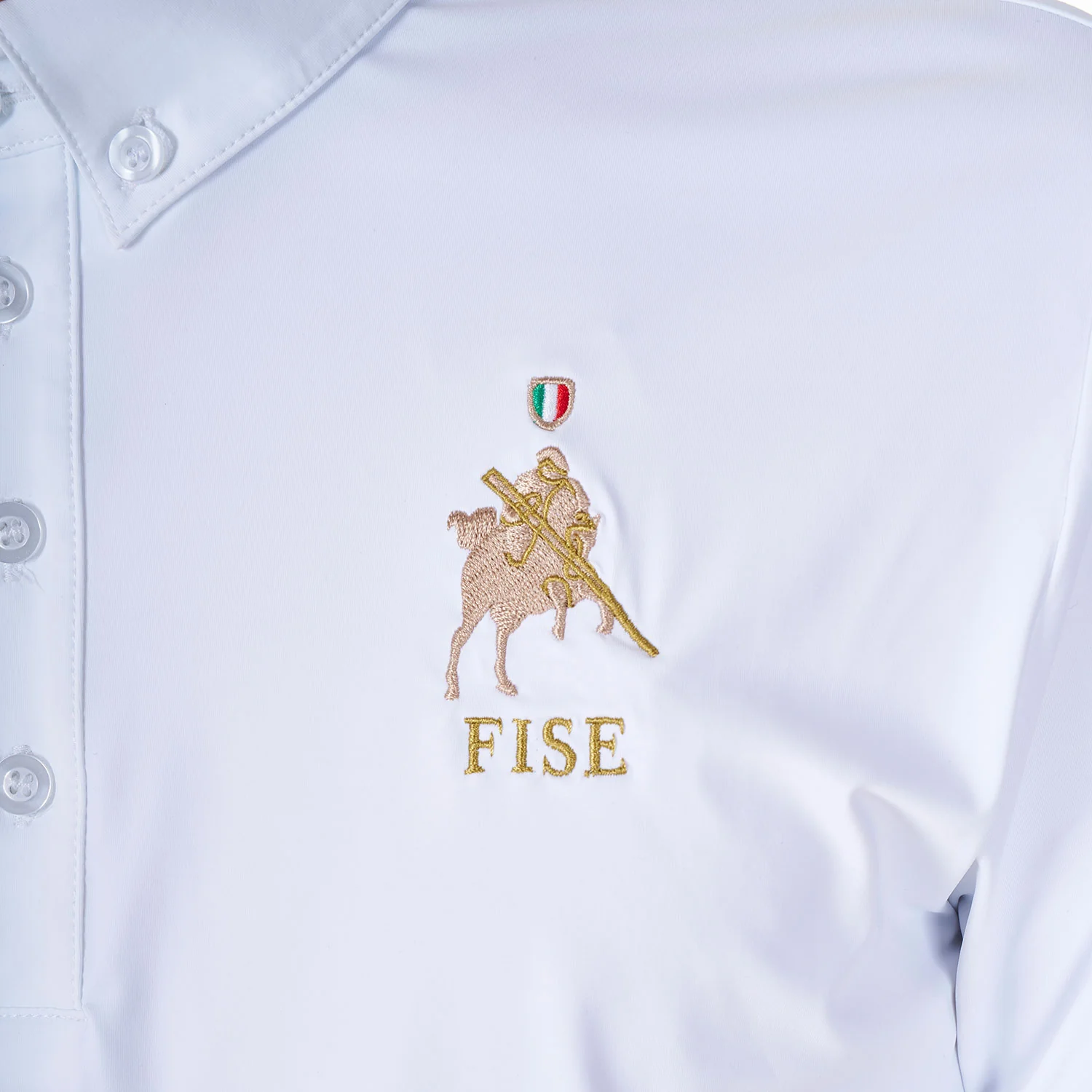Equestro Men's Competition Polo Shirt Equestro X Fise - Image 5