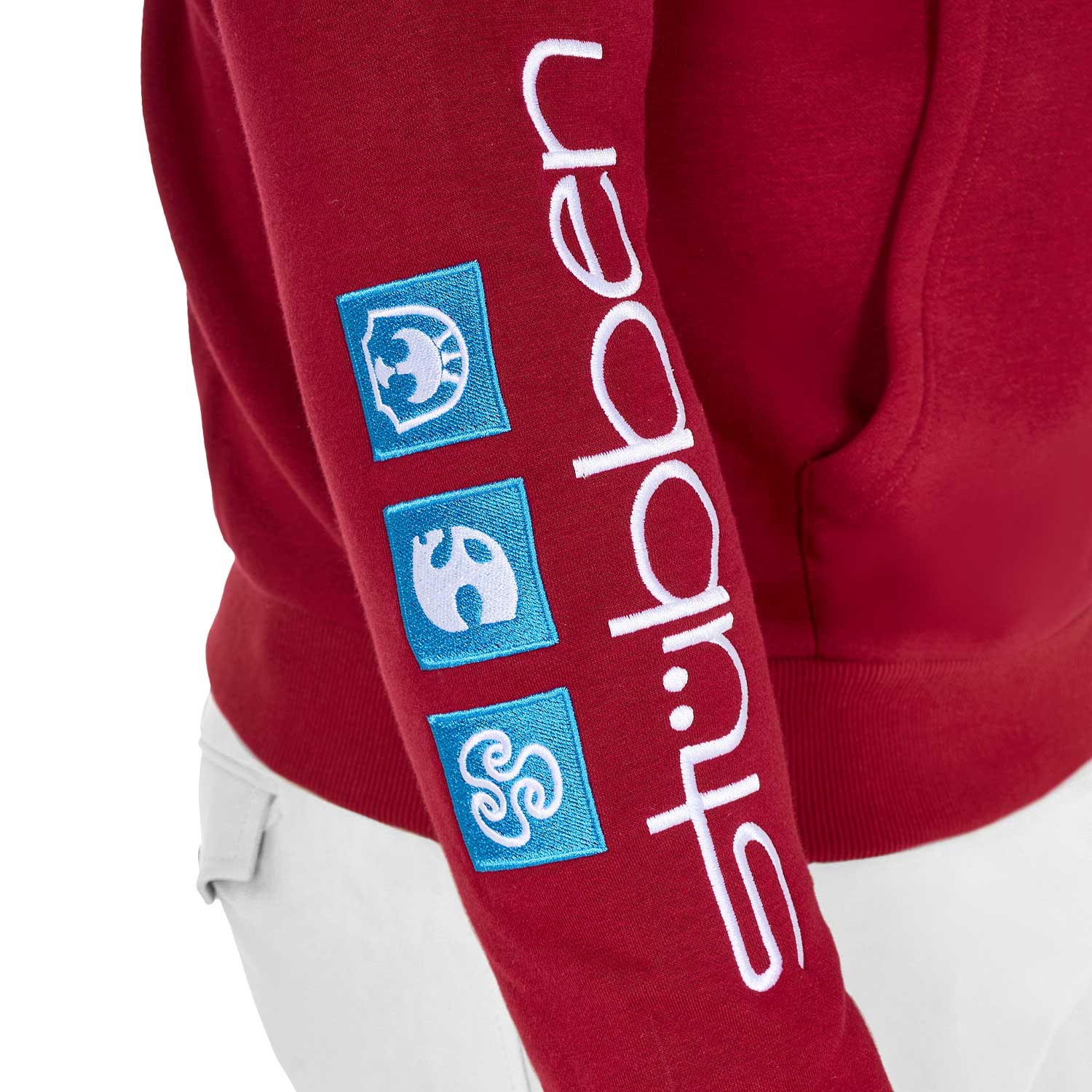 Equestro Men's Hoddie With Multilogo Patches - Image 16