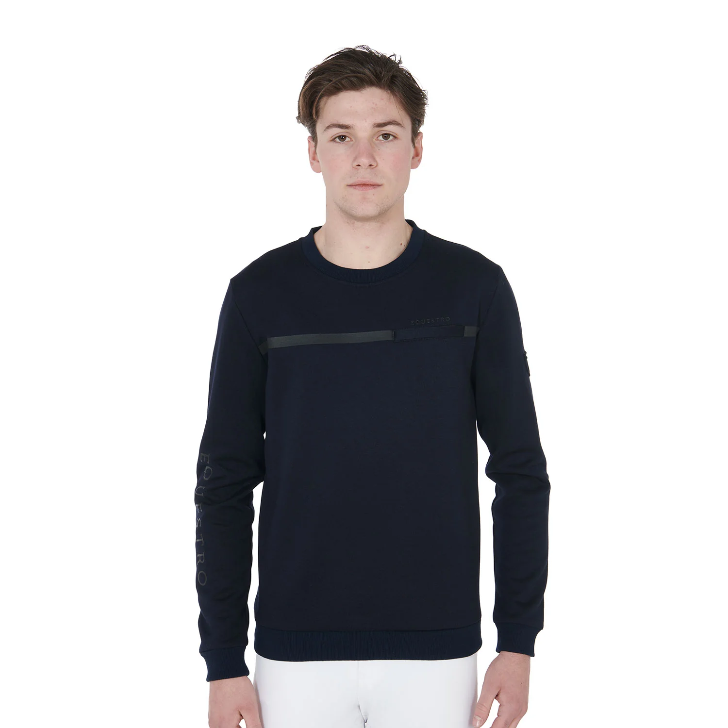 Equestro Men's Interlock Crewneck Sweatshirt