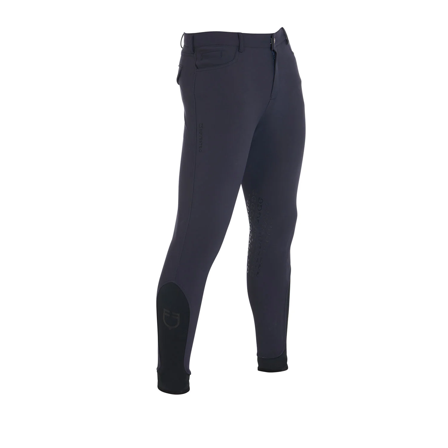 Equestro Men's Slim Fit Grip Breeches With Logo - Image 34