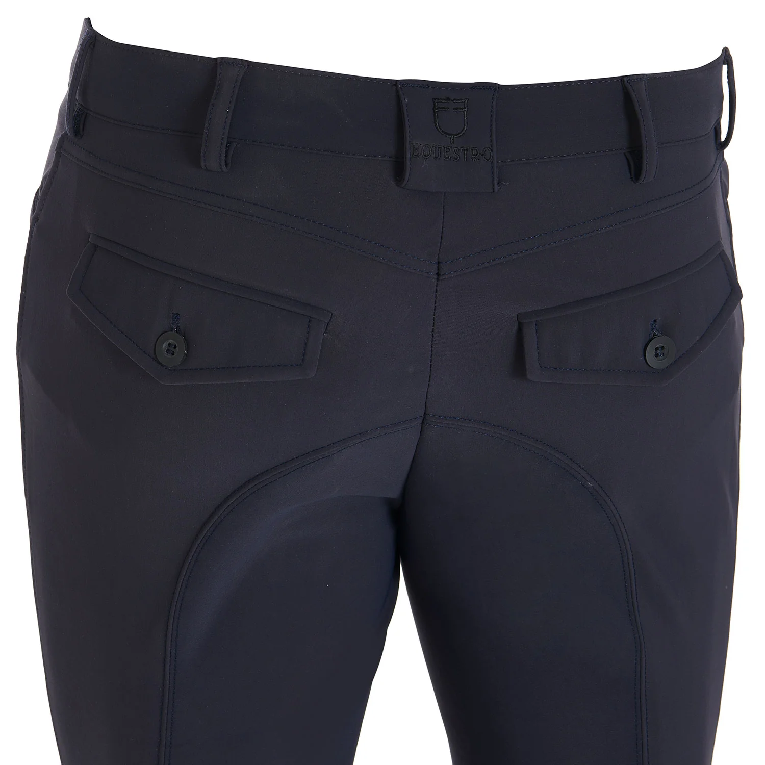 Equestro Men's Slim Fit Grip Breeches With Logo - Image 39