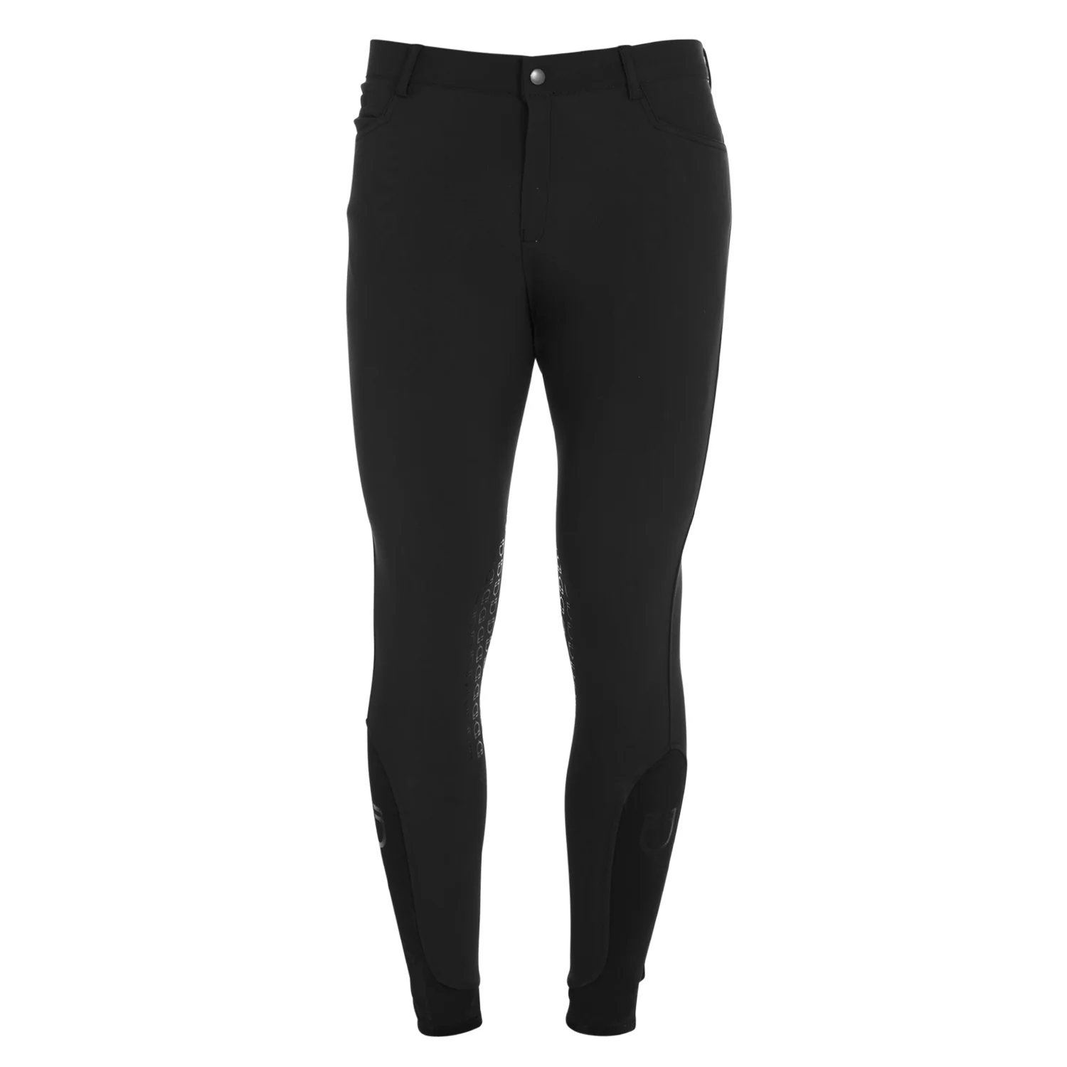 Equestro Men's Slim Fit Grip Breeches With Logo - Image 42