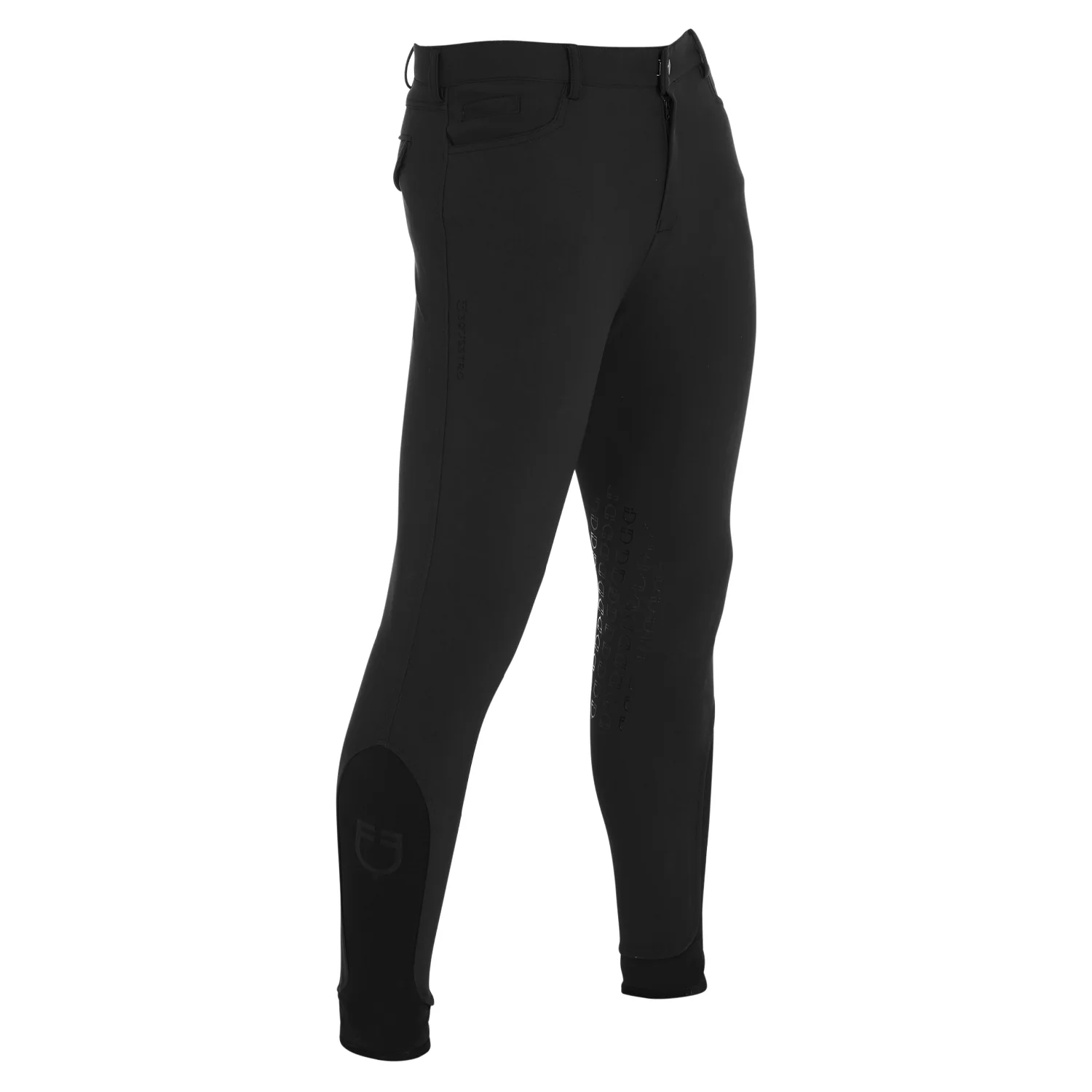 Equestro Men's Slim Fit Grip Breeches With Logo - Image 43