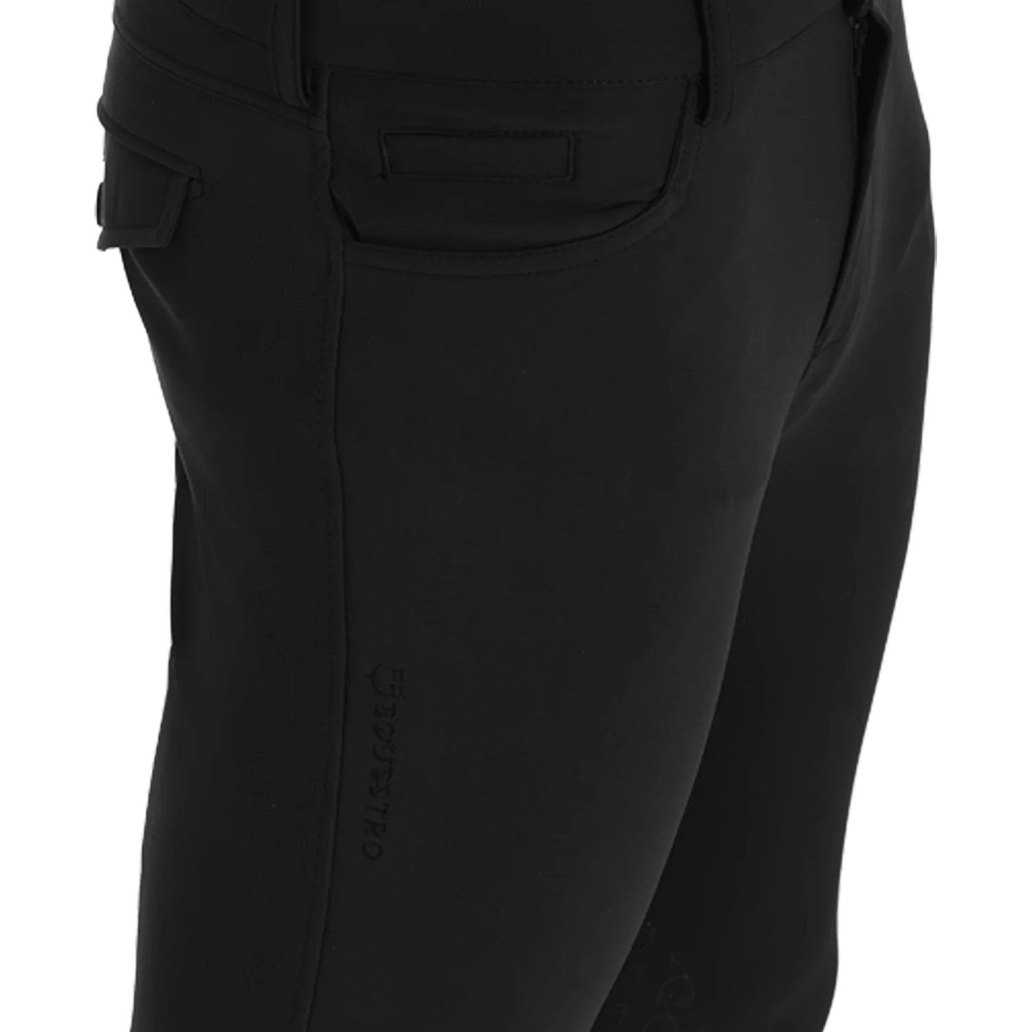 Equestro Men's Slim Fit Grip Breeches With Logo - Image 45