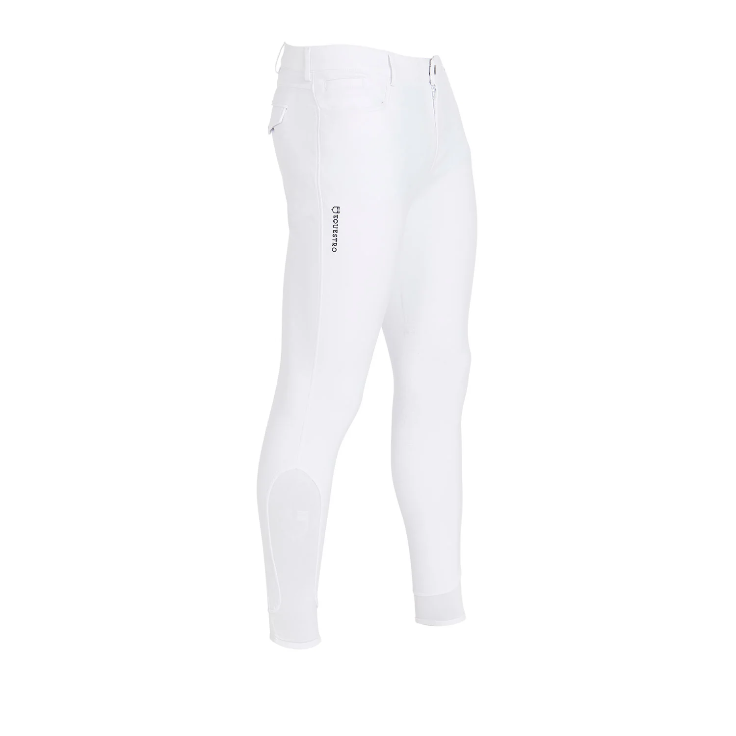 Equestro Men's Slim Fit Grip Breeches With Logo - Image 68