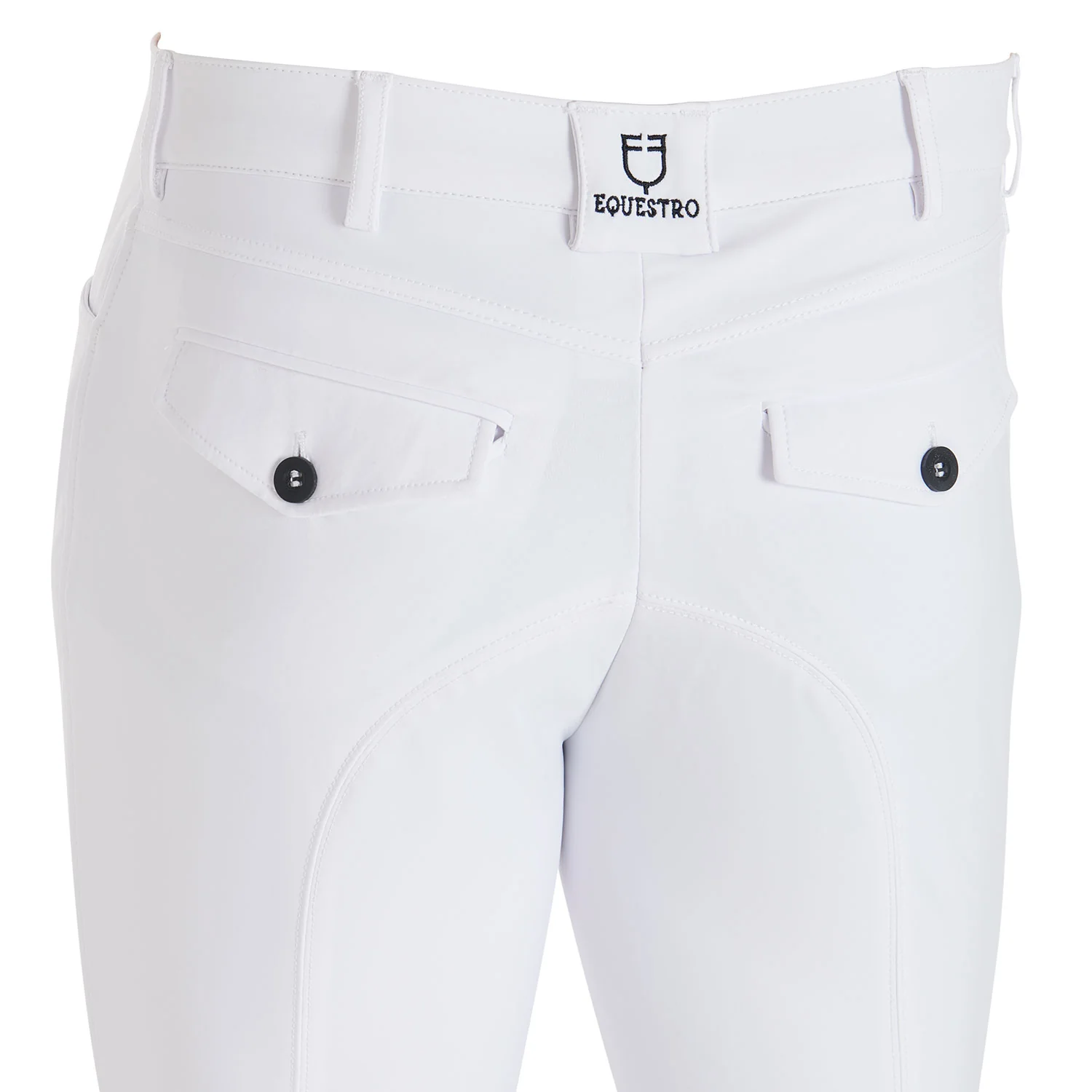 Equestro Men's Slim Fit Grip Breeches With Logo - Image 73
