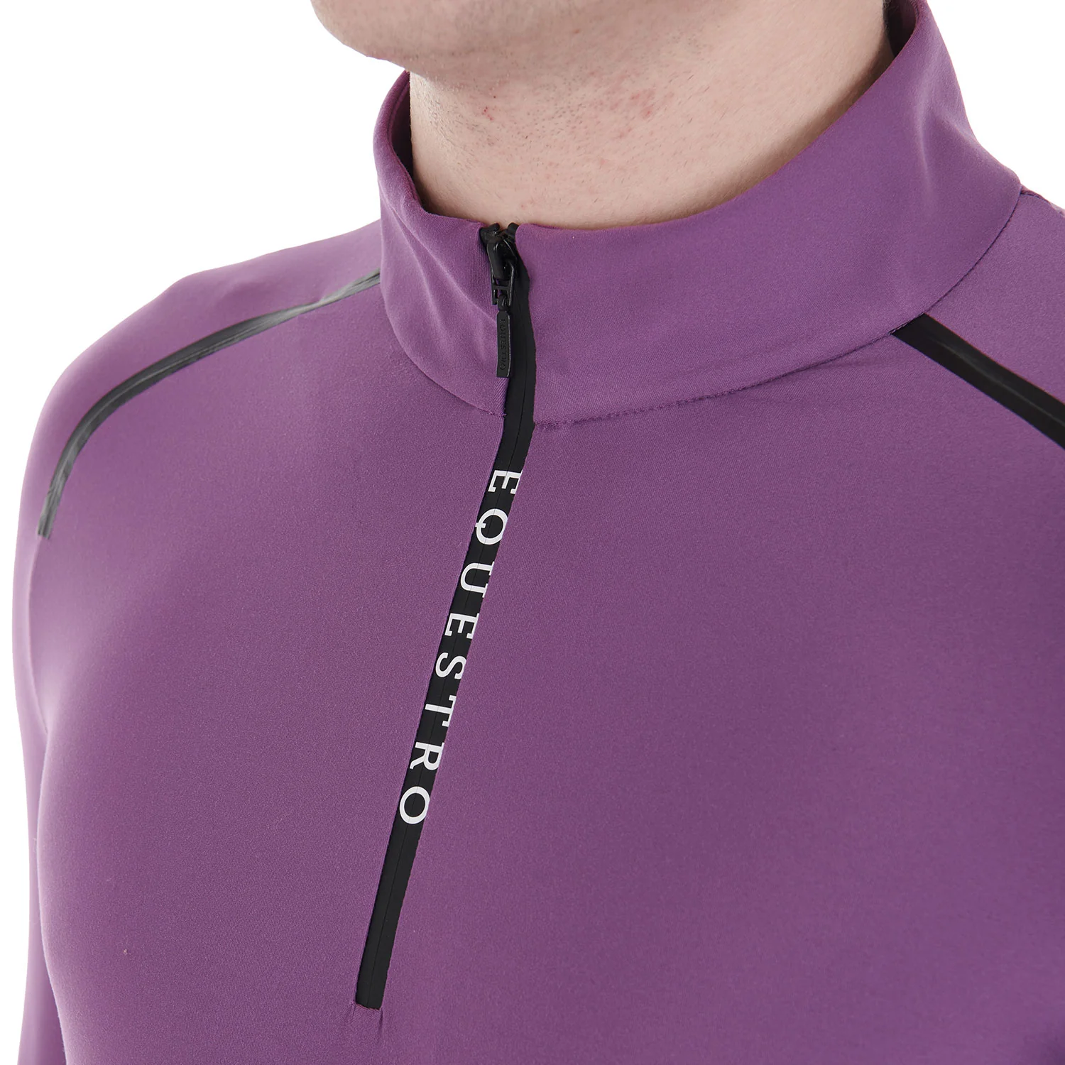 Equestro Men's Slim Fit Long Sleeve Training Polo Shirt - Image 10