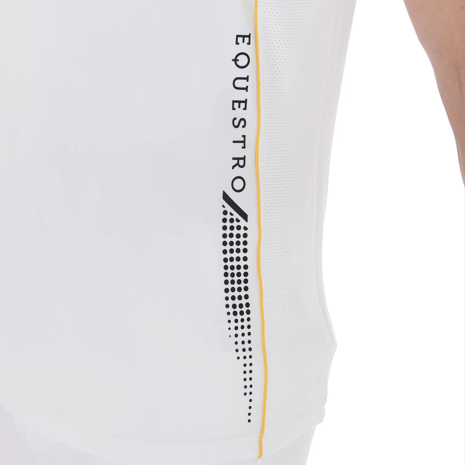 Equestro Men's Slim Fit Polo Shirt In Technical Fabric With Piping - Image 4