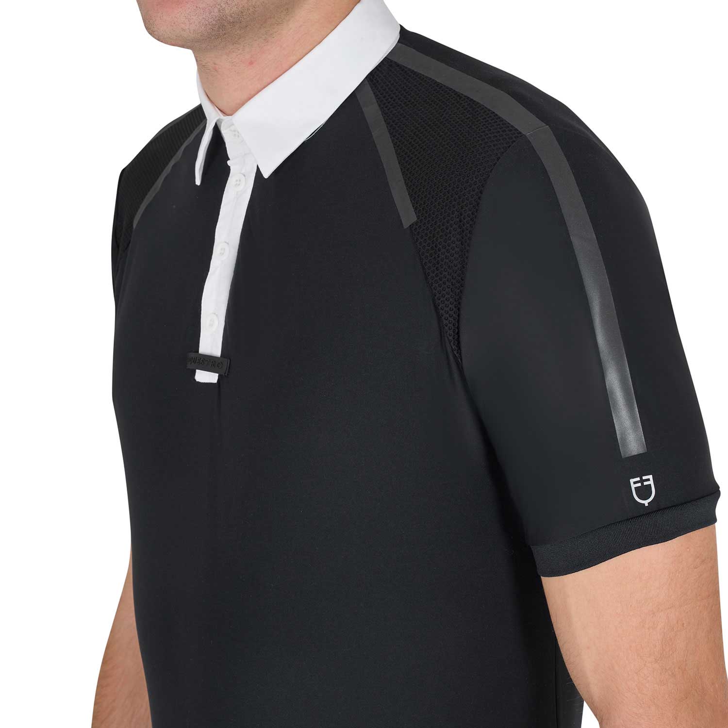 Equestro Men's Slim Fit Short Sleeve Competition Polo Shirt - Image 3